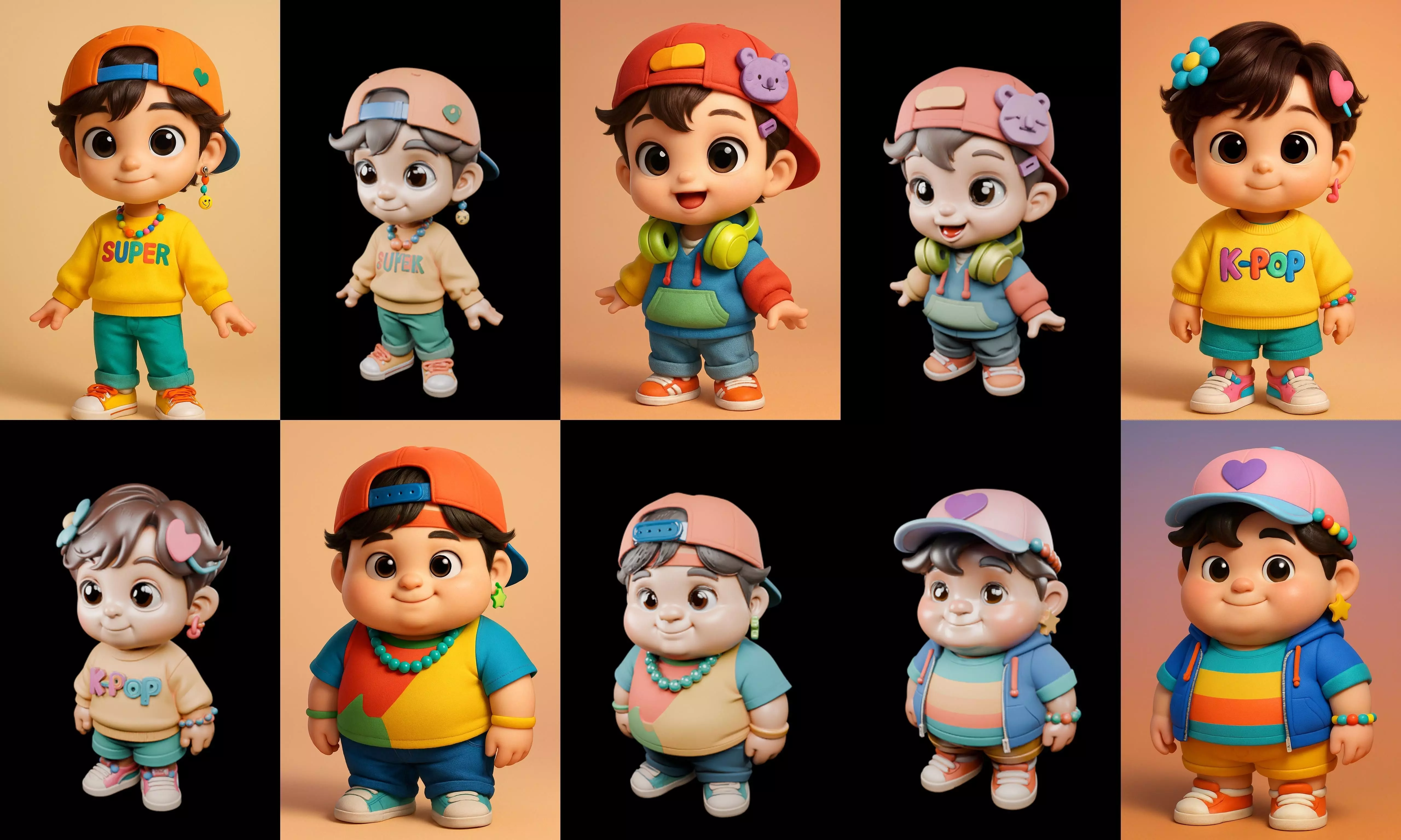 sweet figurine bundle 17 pack 94 glb 3D model_12