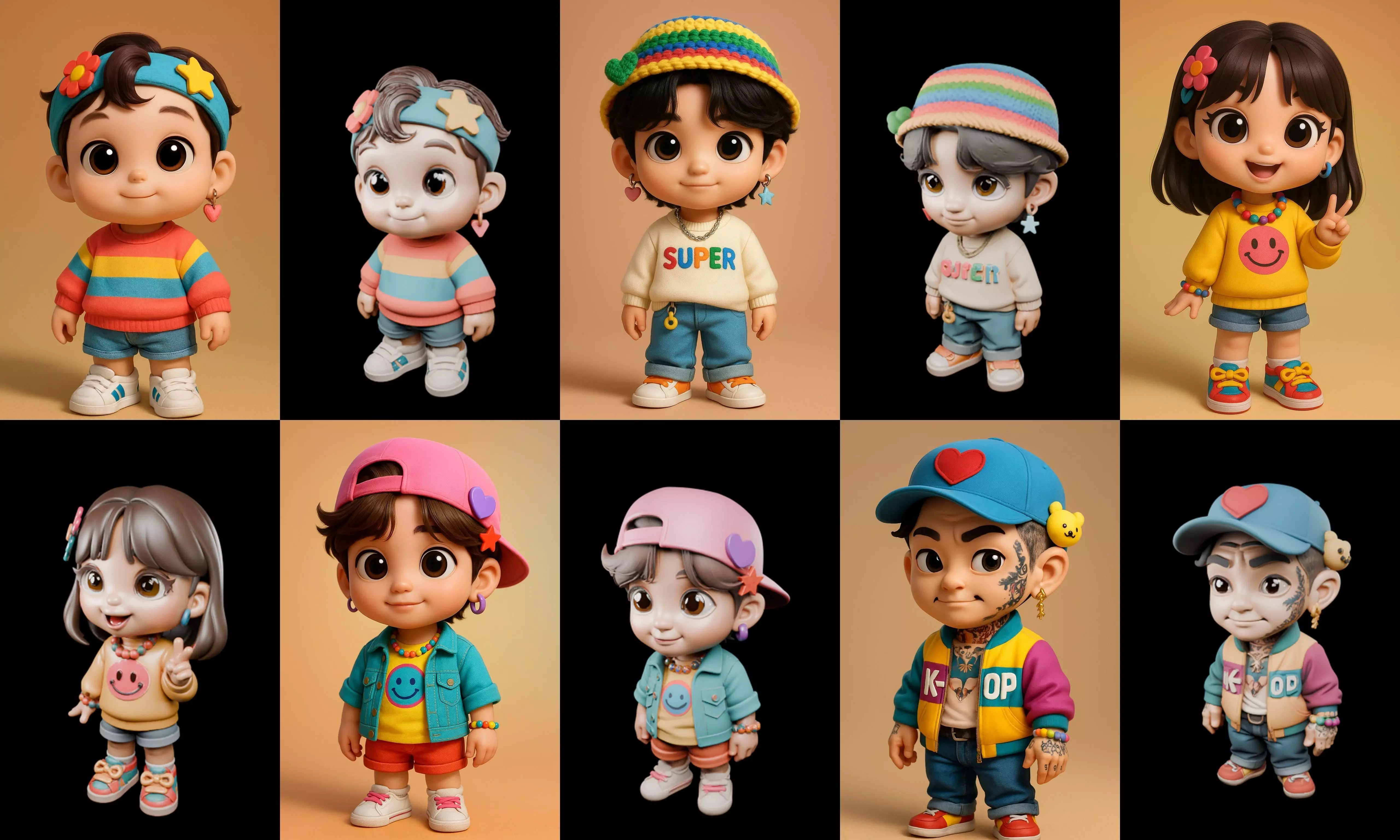 sweet figurine bundle 17 pack 94 glb 3D model_8