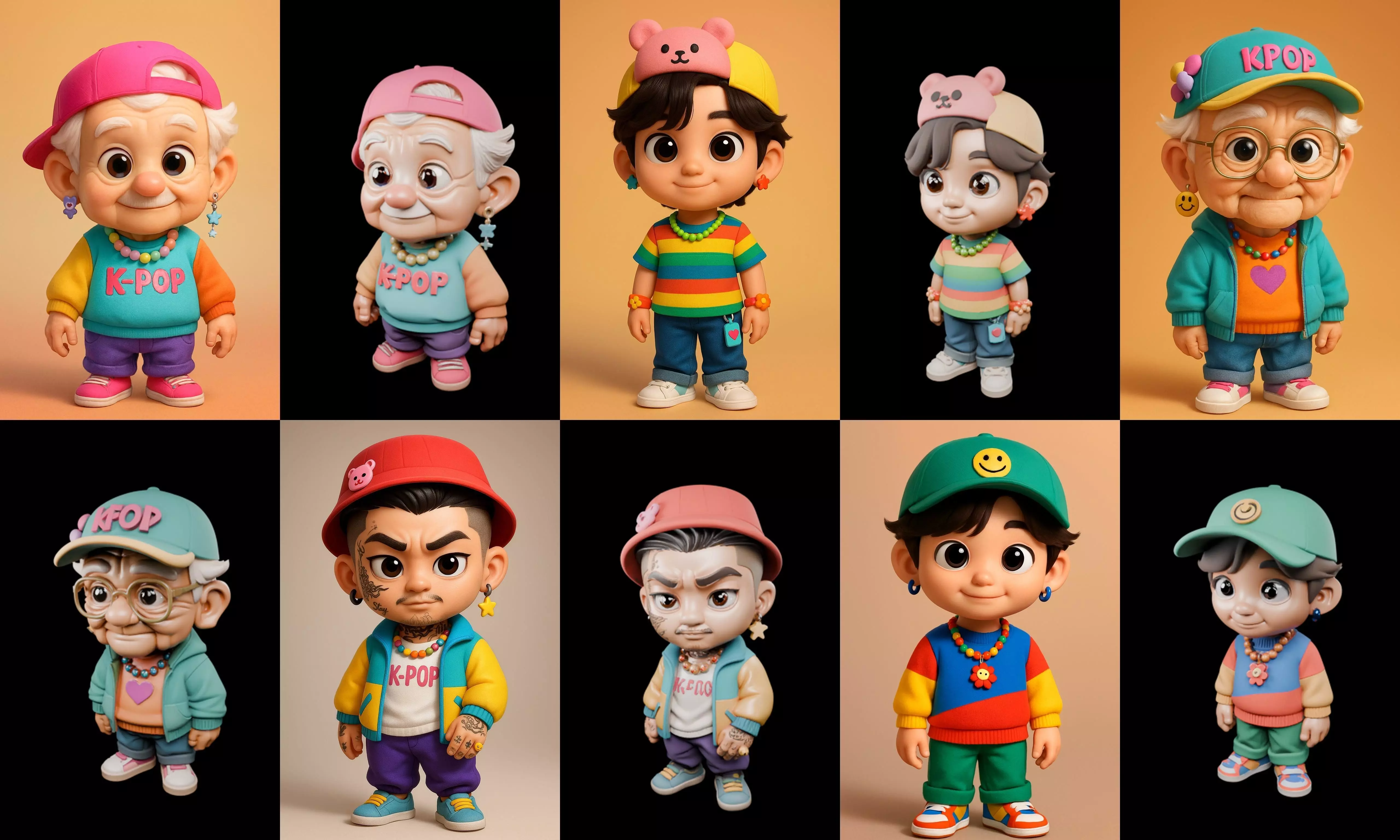 sweet figurine bundle 14 pack 100 glb 3D model_13