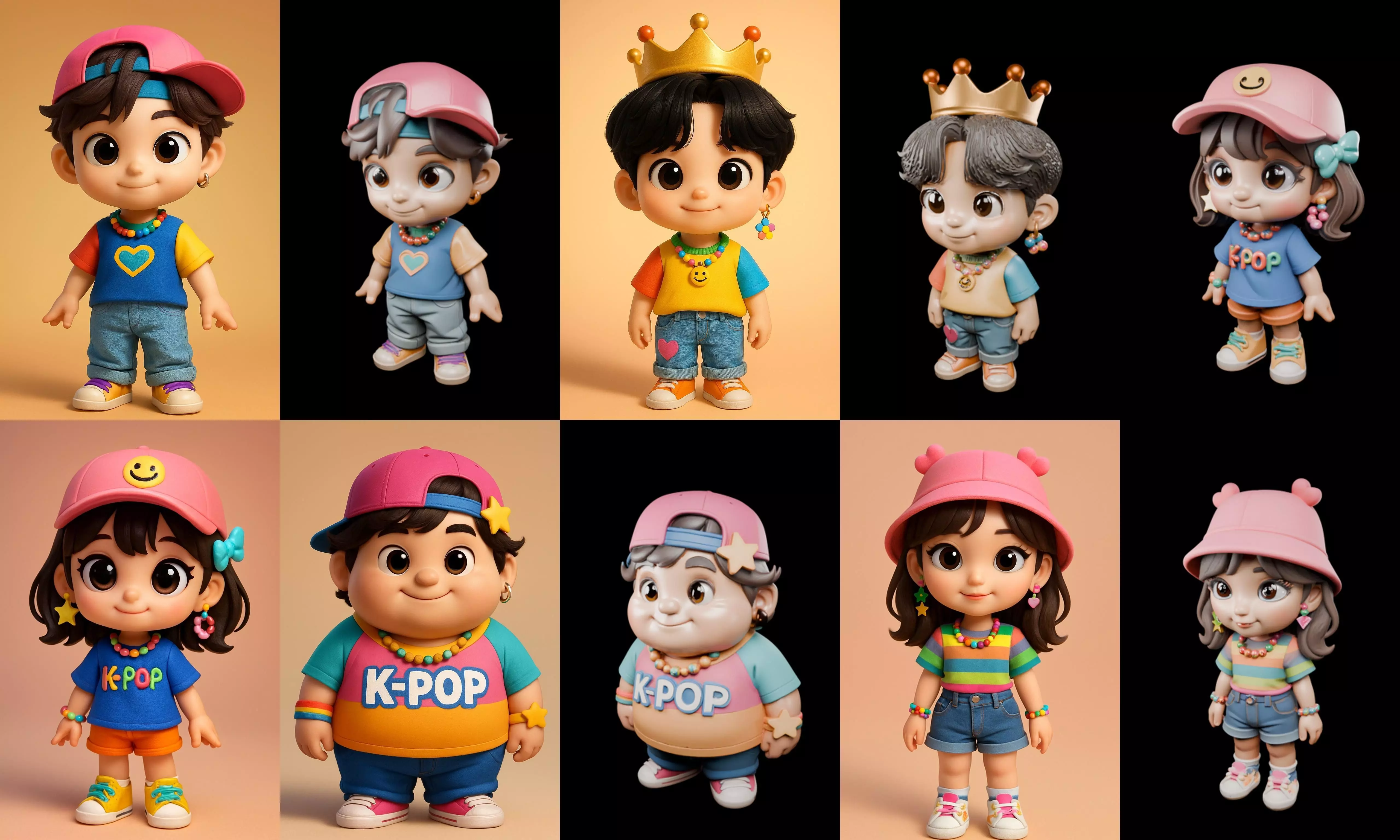 sweet figurine bundle 14 pack 100 glb 3D model_14