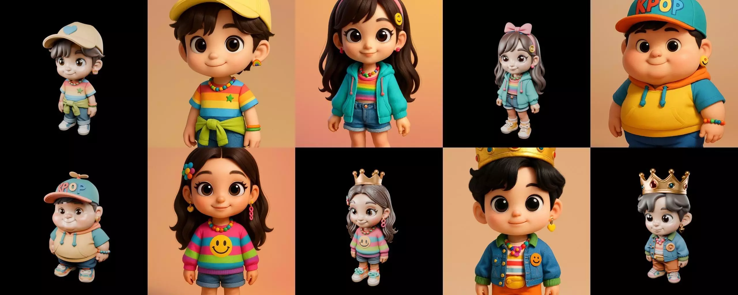 sweet figurine bundle 14 pack 100 glb 3D model_3