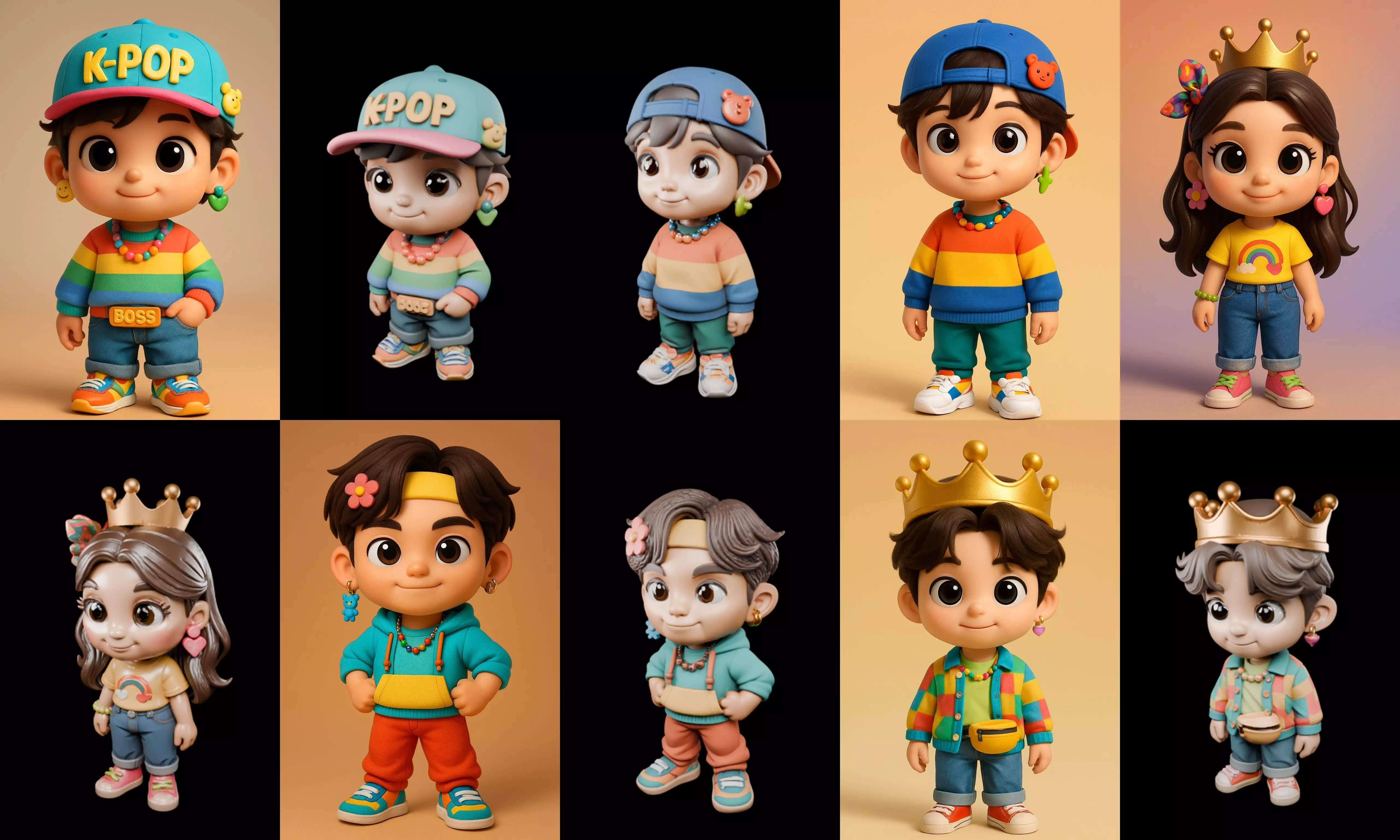 sweet figurine bundle 14 pack 100 glb 3D model_19