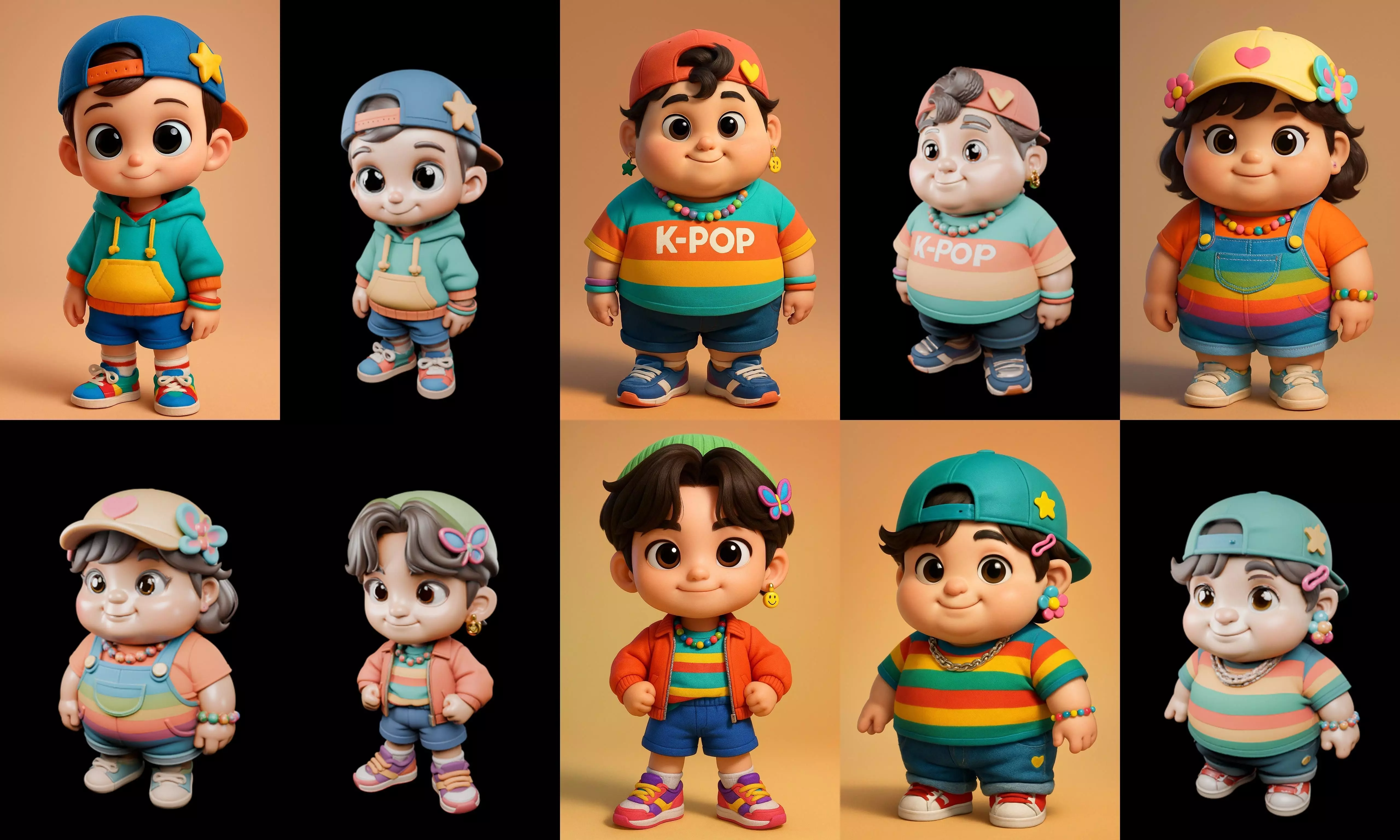 sweet figurine bundle 14 pack 100 glb 3D model_11