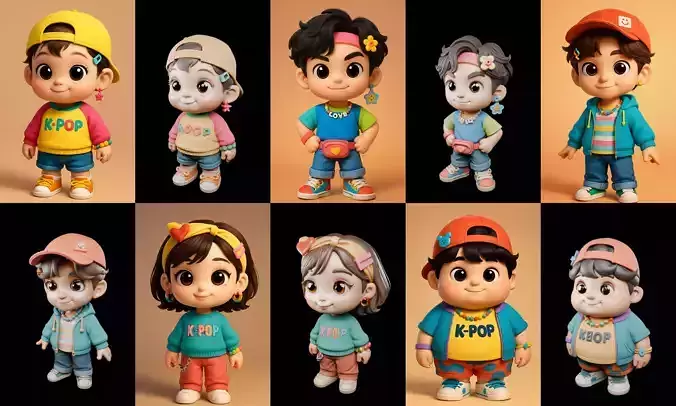 sweet figurine bundle 13 pack 100 glb