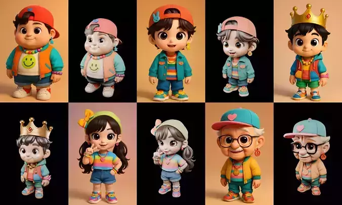 sweet figurine bundle 12 pack 100 glb