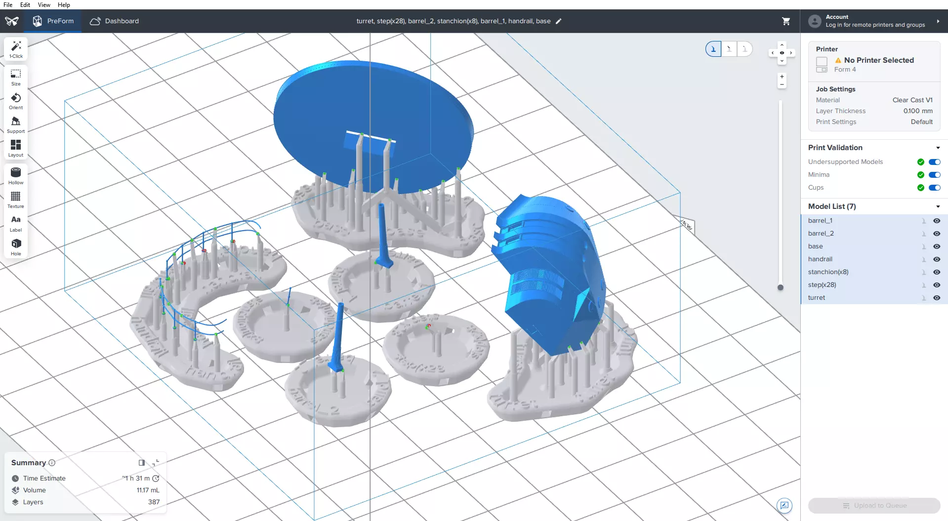 Japanese Type89 turret - Commercial license - 1-100 scale 3D print model_12