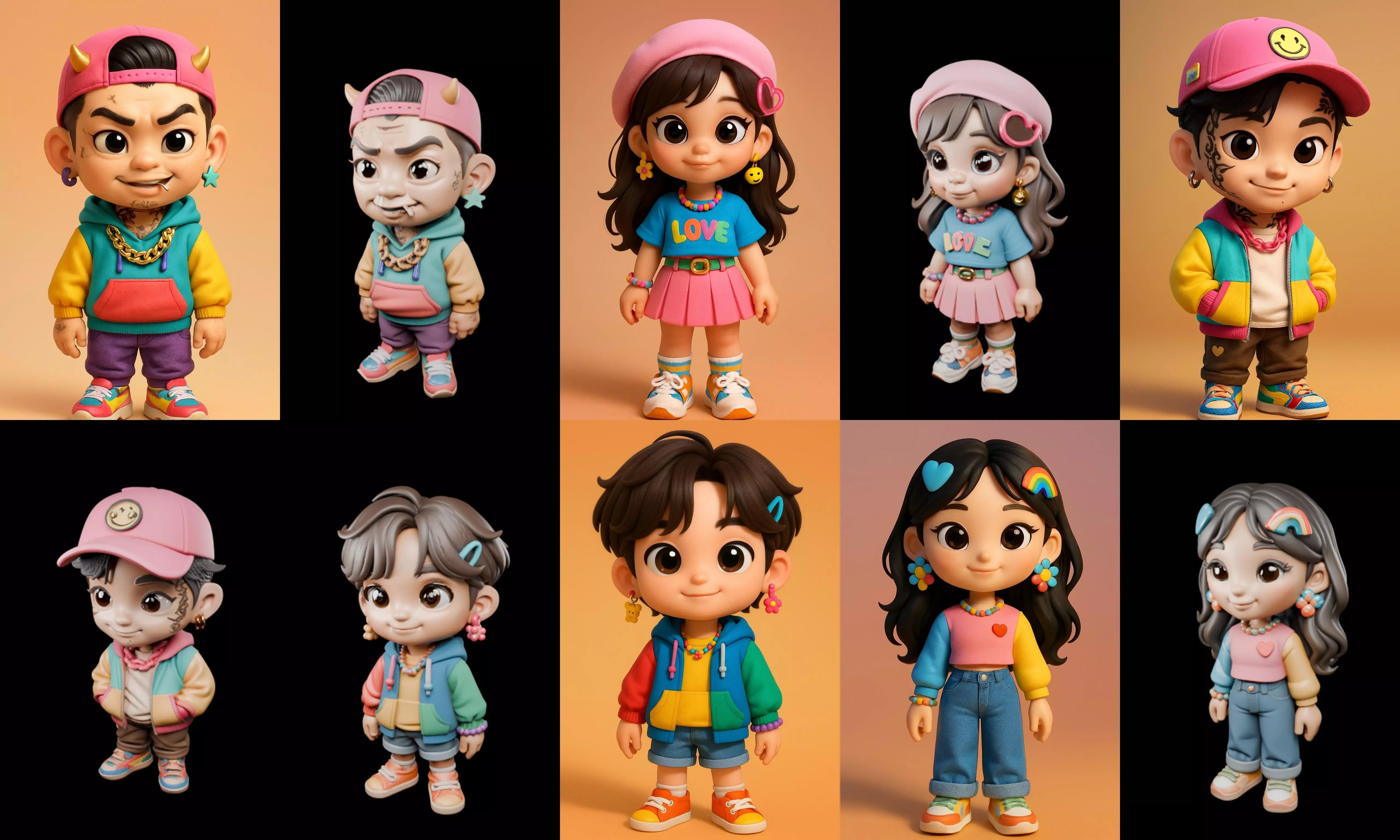 sweet figurine bundle 1 pack 100 glb 3D model_18