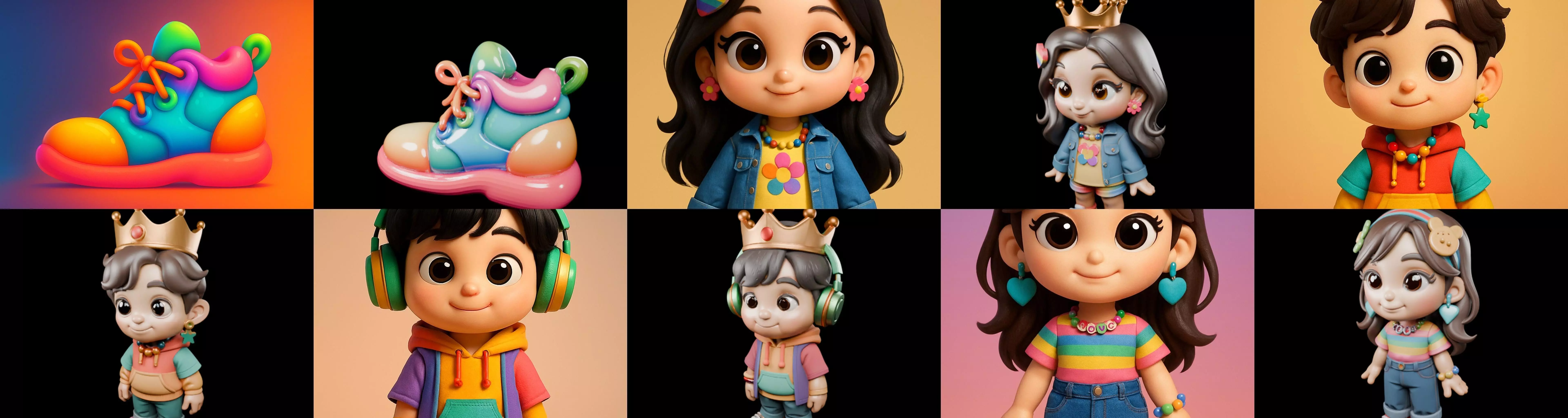 sweet figurine bundle 1 pack 100 glb 3D model_15