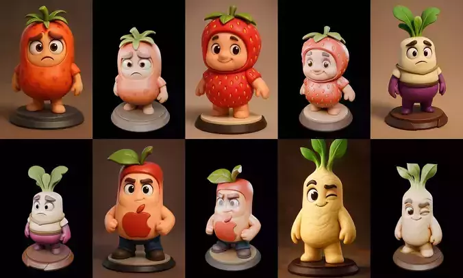 Stylized Fantasy bundle 7 pack 100 glb