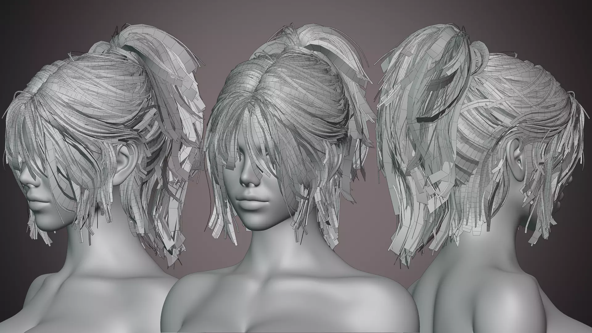 Female with ABS Casual EEVEE BLENDER 3D model_13