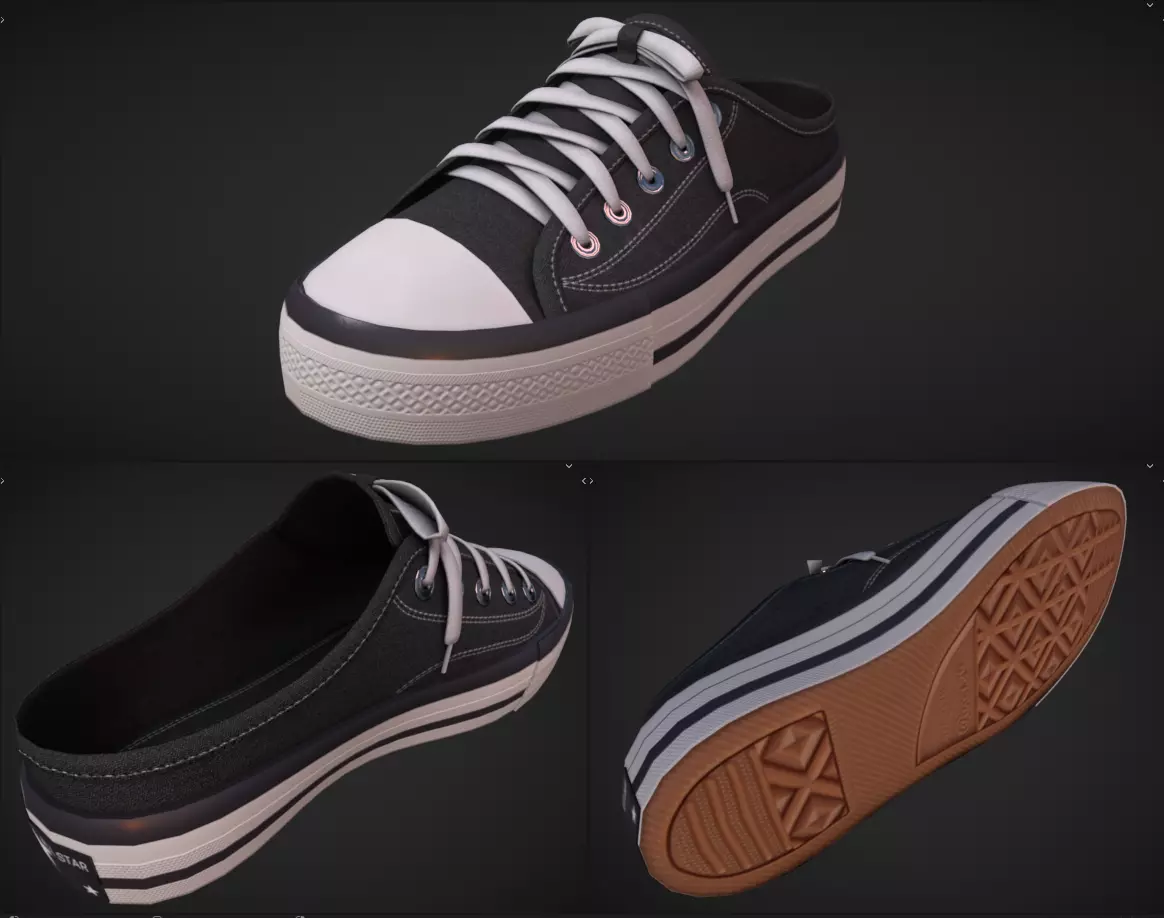 Female with ABS Casual EEVEE BLENDER 3D model_11