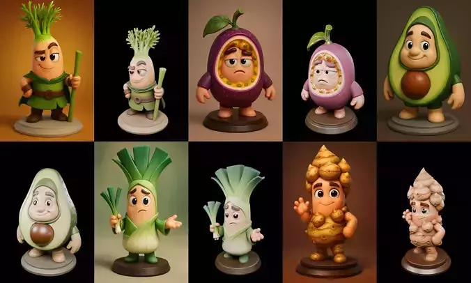 Stylized Fantasy bundle 12 pack 100 glb