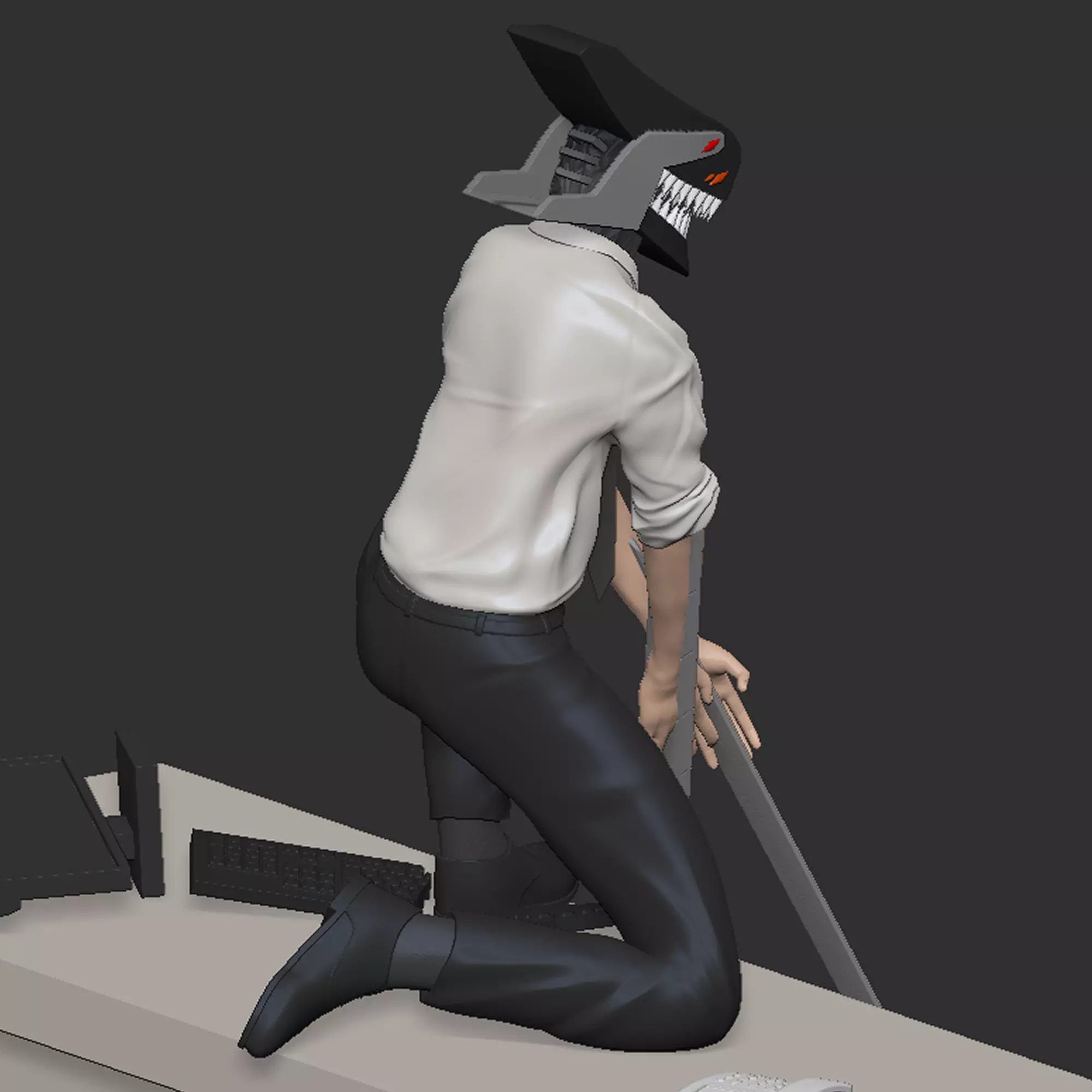 Office man Free 3D print model_1