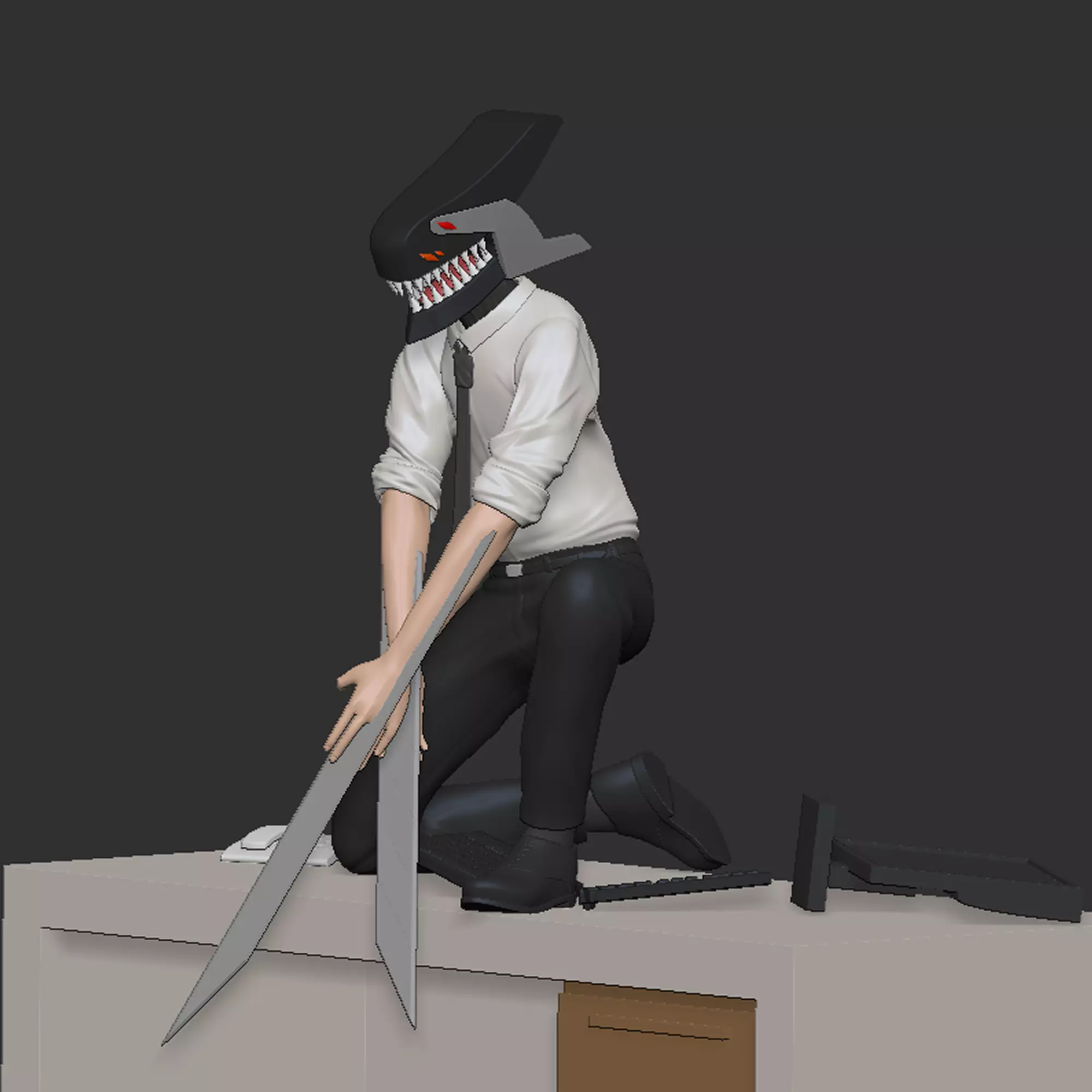 Office man Free 3D print model_0