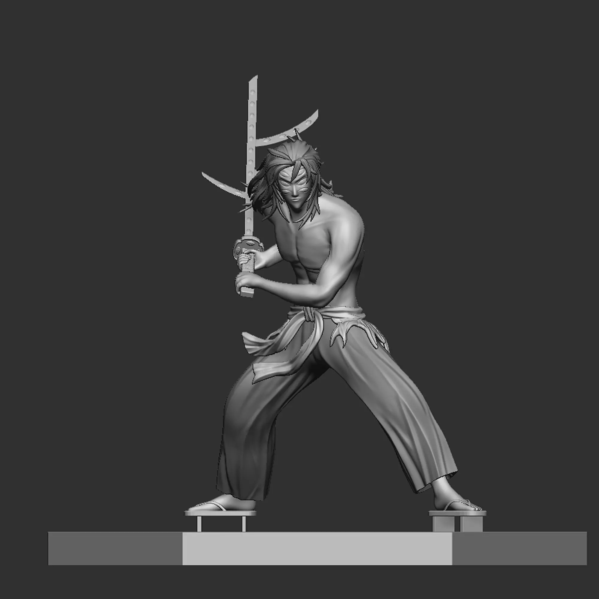 Kokushibo - Demon Slayer  Kimetsu no Yaiba 3D print model_3