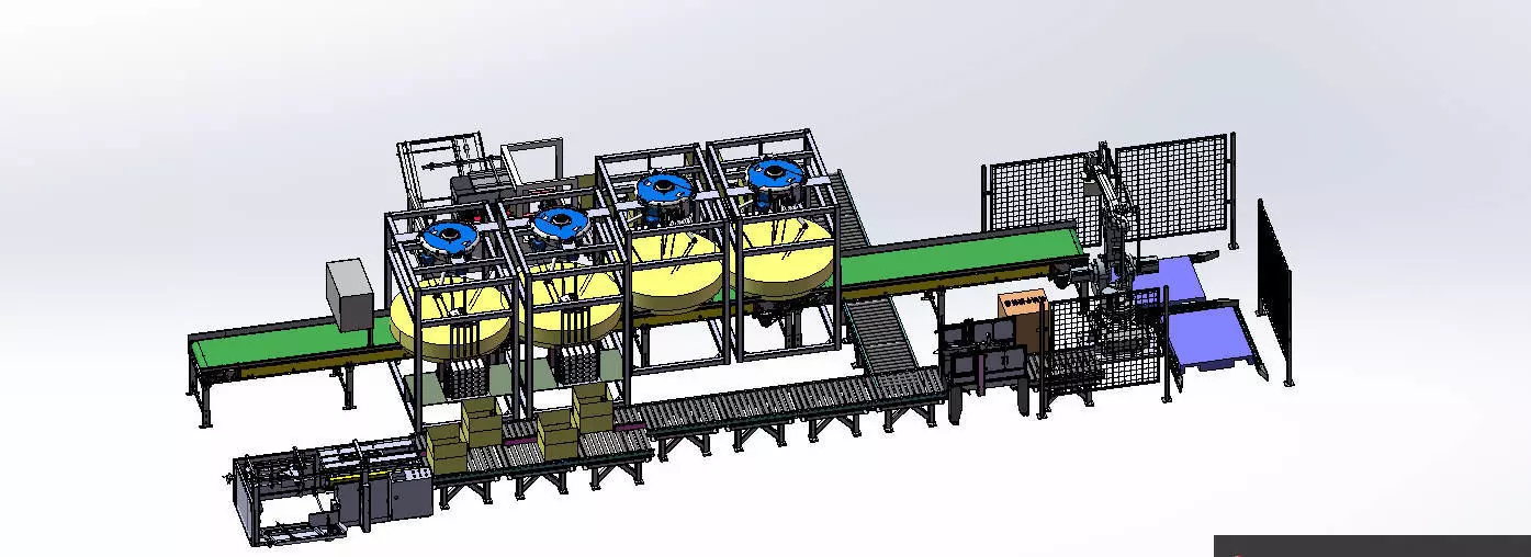 Food Boxing and Palletizing Automation 3D model_5