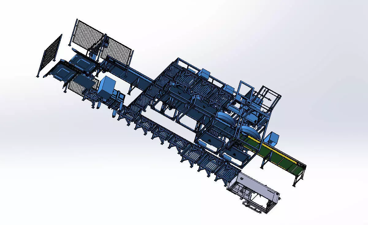 Food Boxing and Palletizing Automation 3D model_9