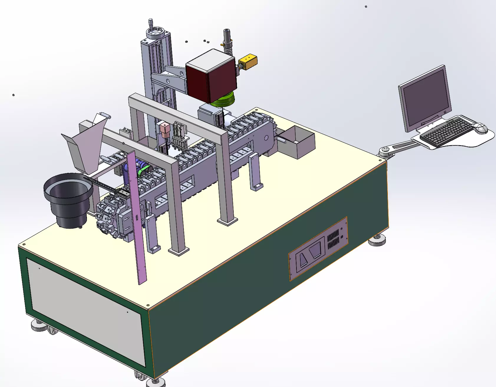Lithium Battery Tab Laser Welding Machine 3D model_2