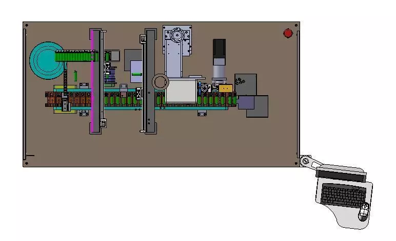 Lithium Battery Tab Laser Welding Machine 3D model_4