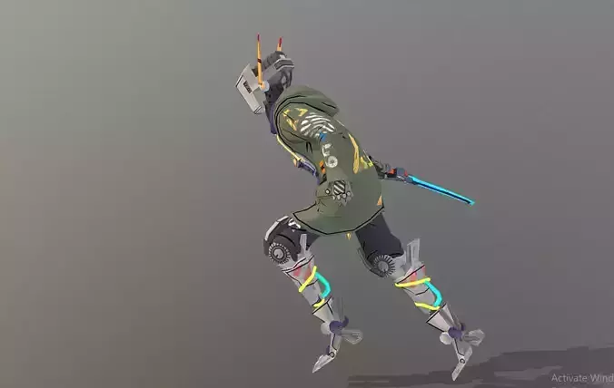 CYBORG Sword Warrior Run