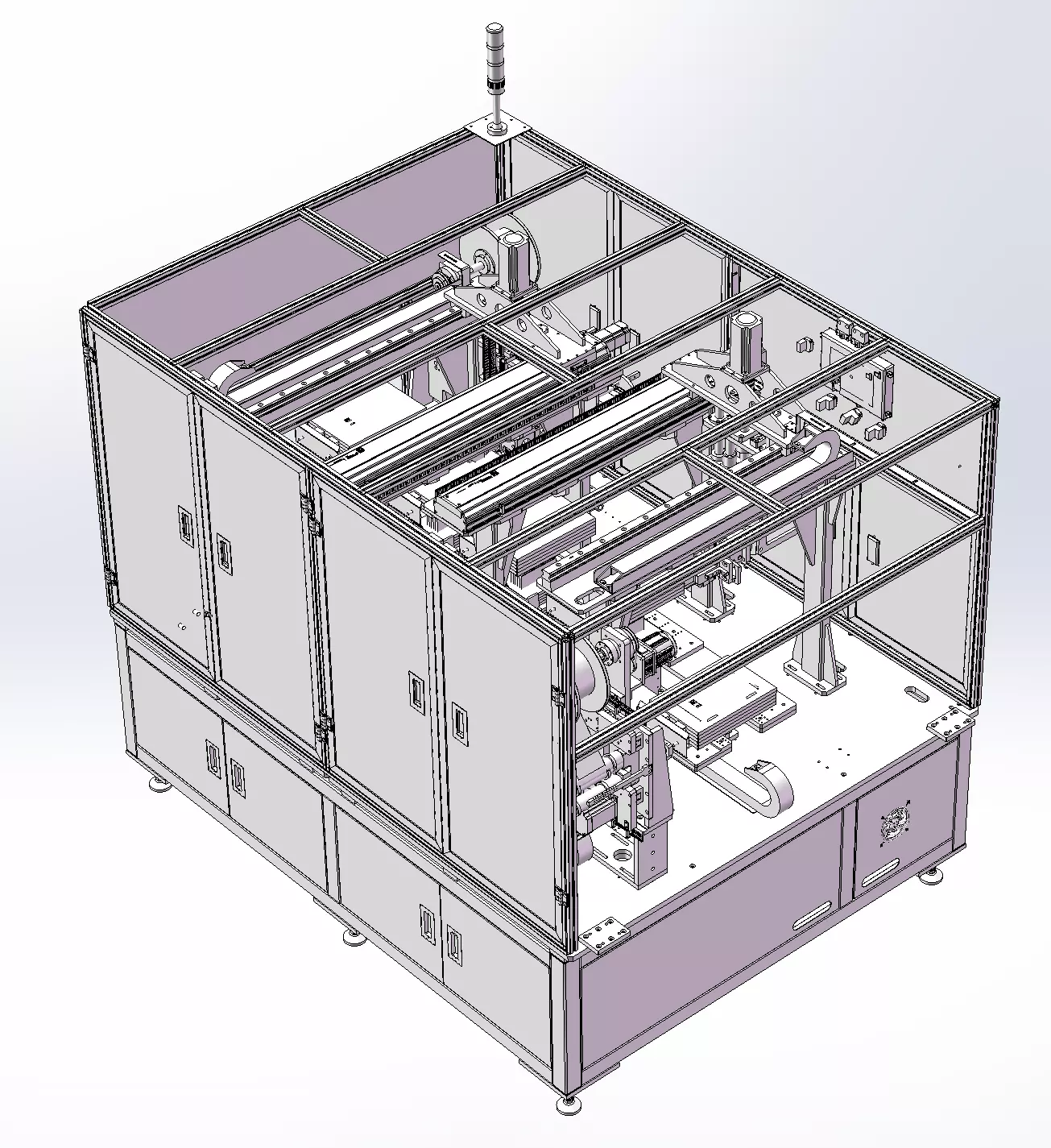 Lithium Battery Tape Wrapping Machine 3D model_1