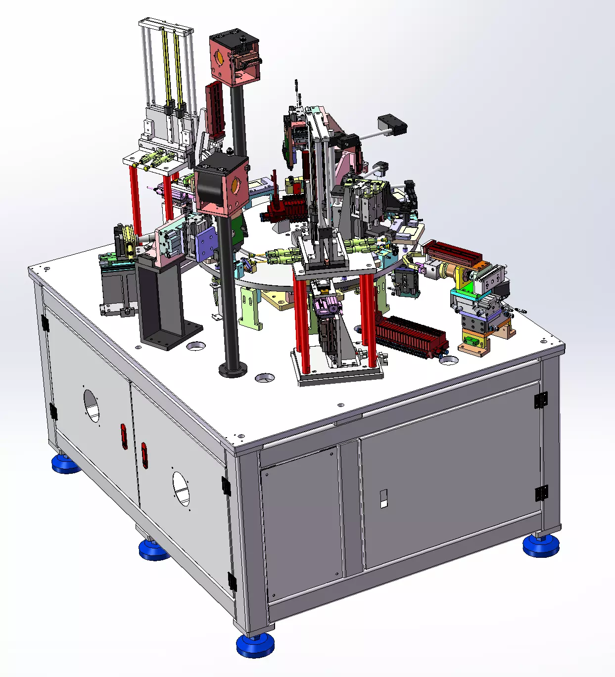 Automatic Assembly and Arranging Machine for Lock Cylinders 3D model_3