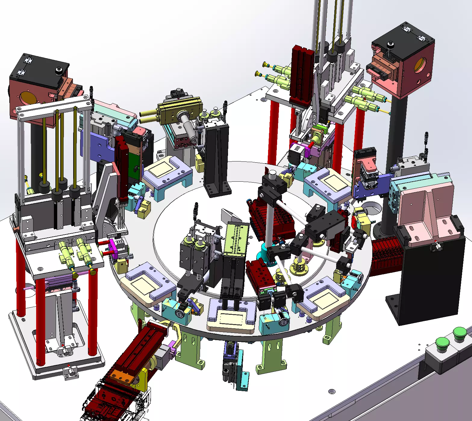 Automatic Assembly and Arranging Machine for Lock Cylinders 3D model_4