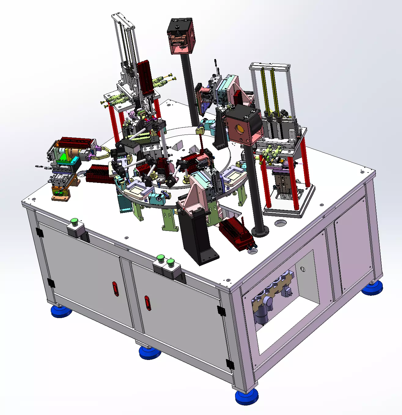Automatic Assembly and Arranging Machine for Lock Cylinders 3D model_1
