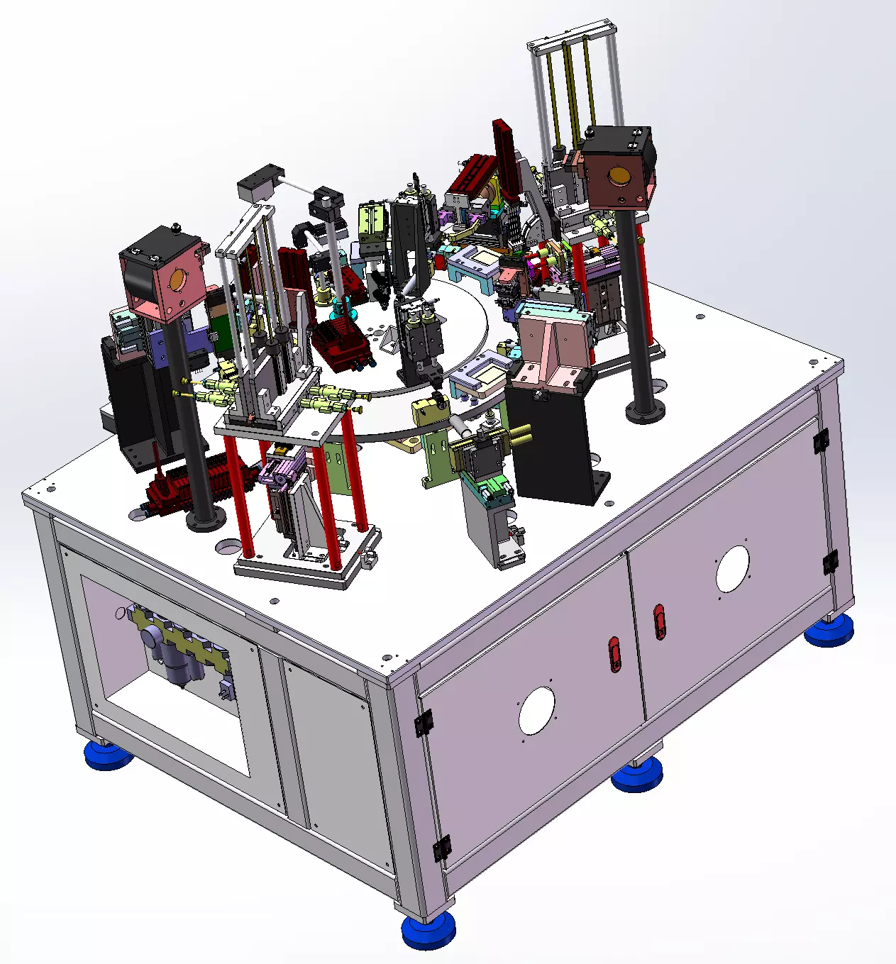 Automatic Assembly and Arranging Machine for Lock Cylinders 3D model_2