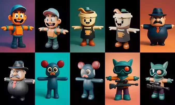 Mini Boy Fantasy bundle 6 pack 100 glb