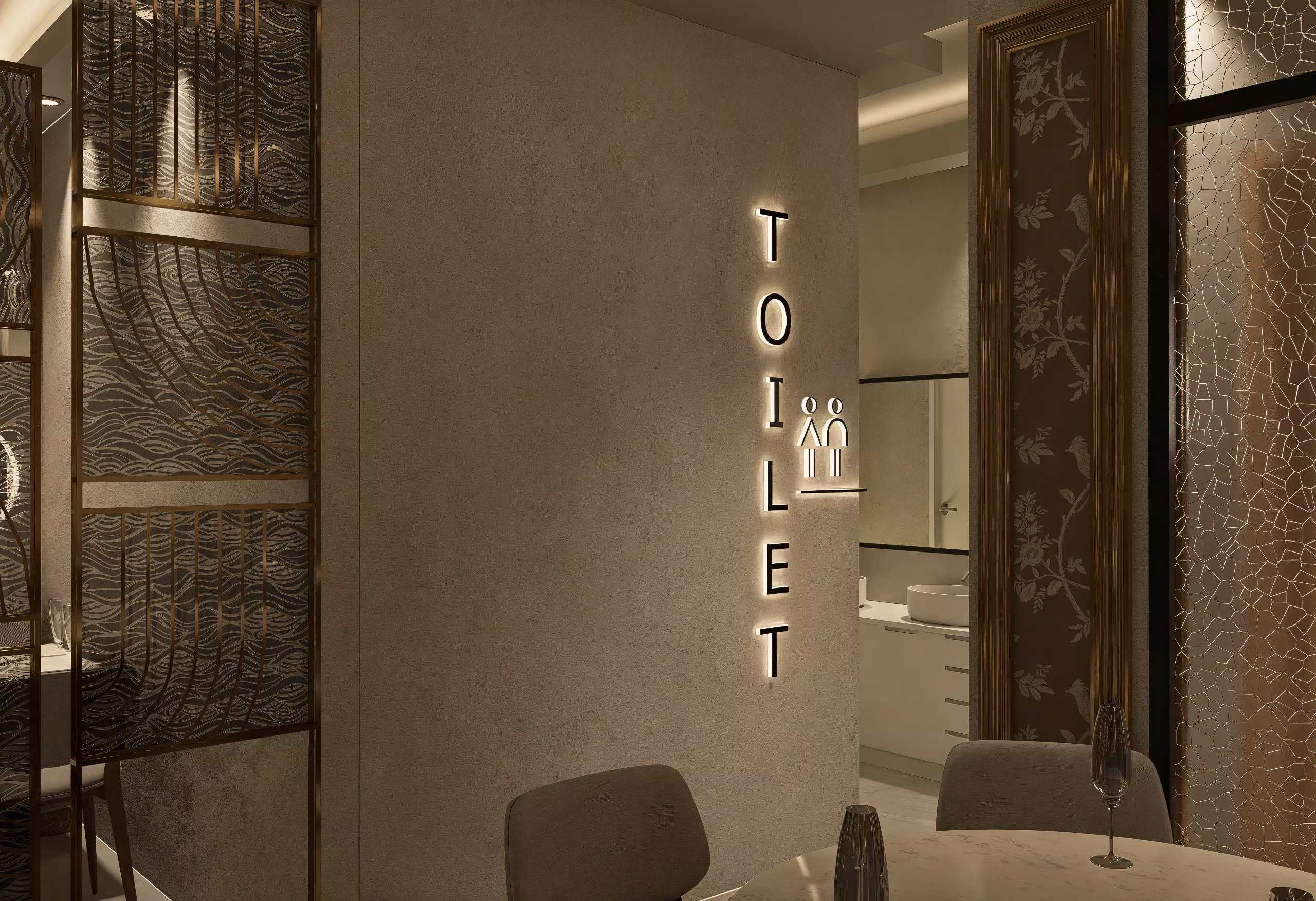 Restaurant 3D model_2