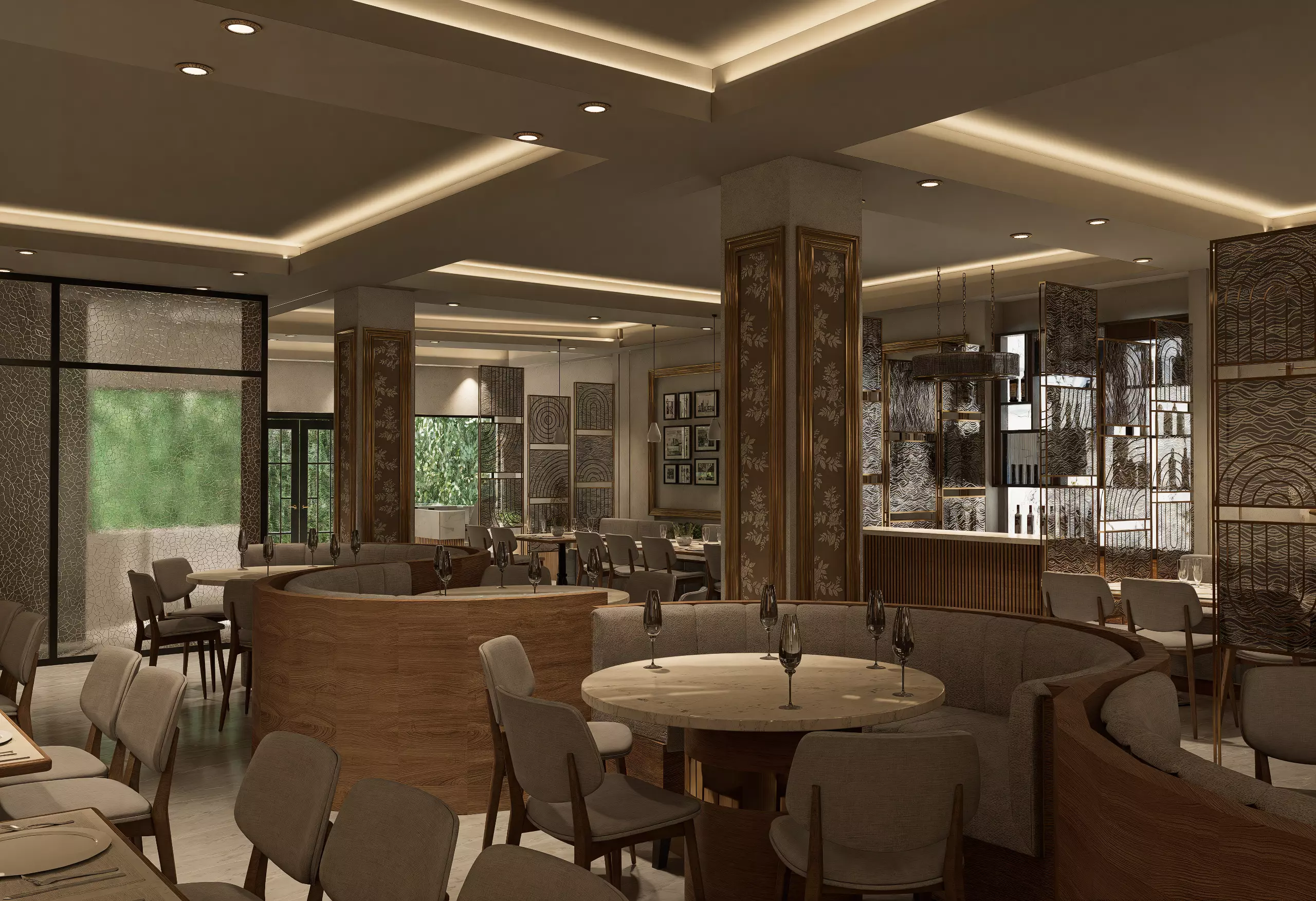Restaurant 3D model_6