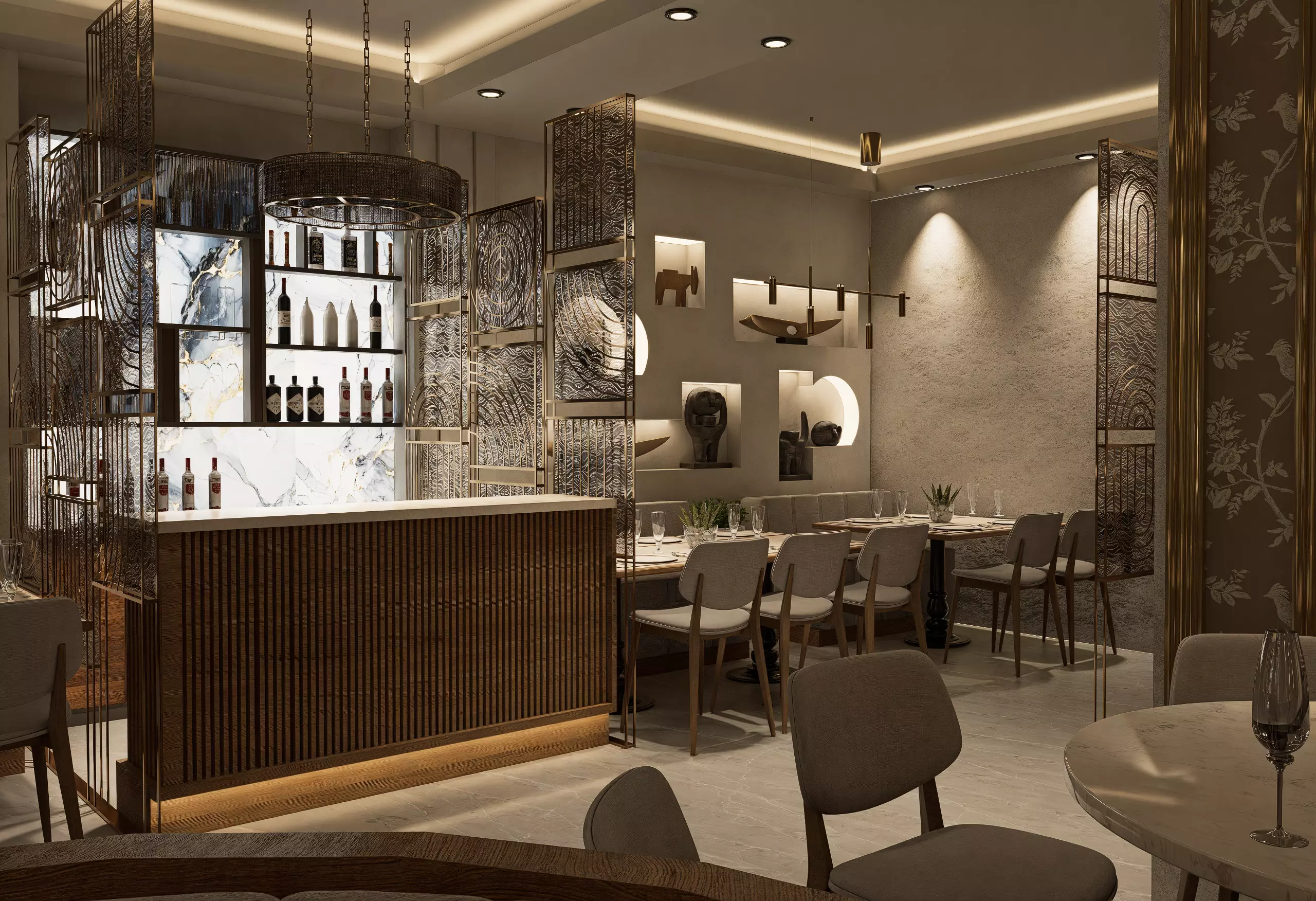 Restaurant 3D model_0