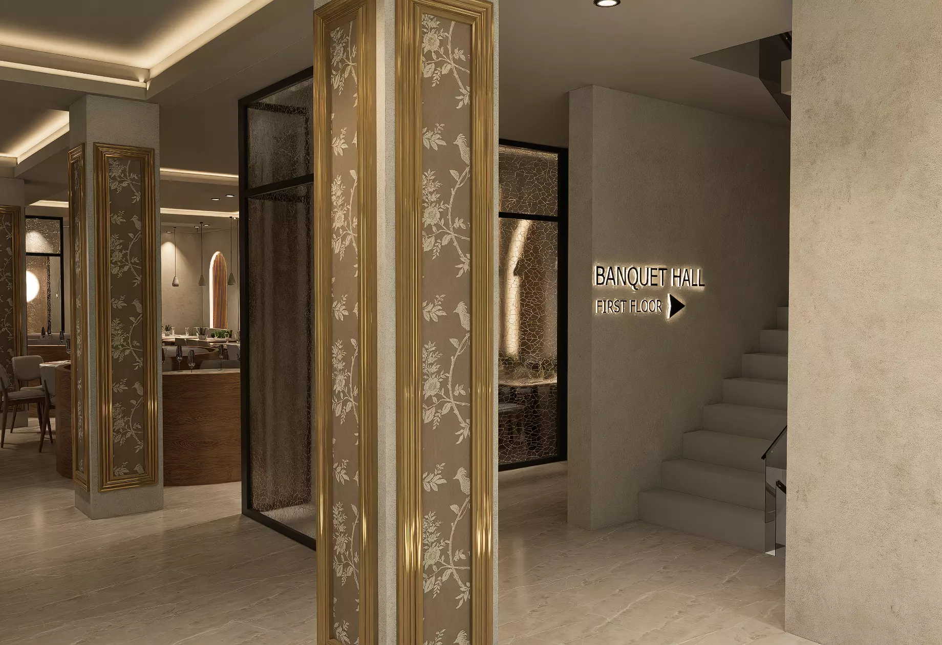 Restaurant 3D model_3