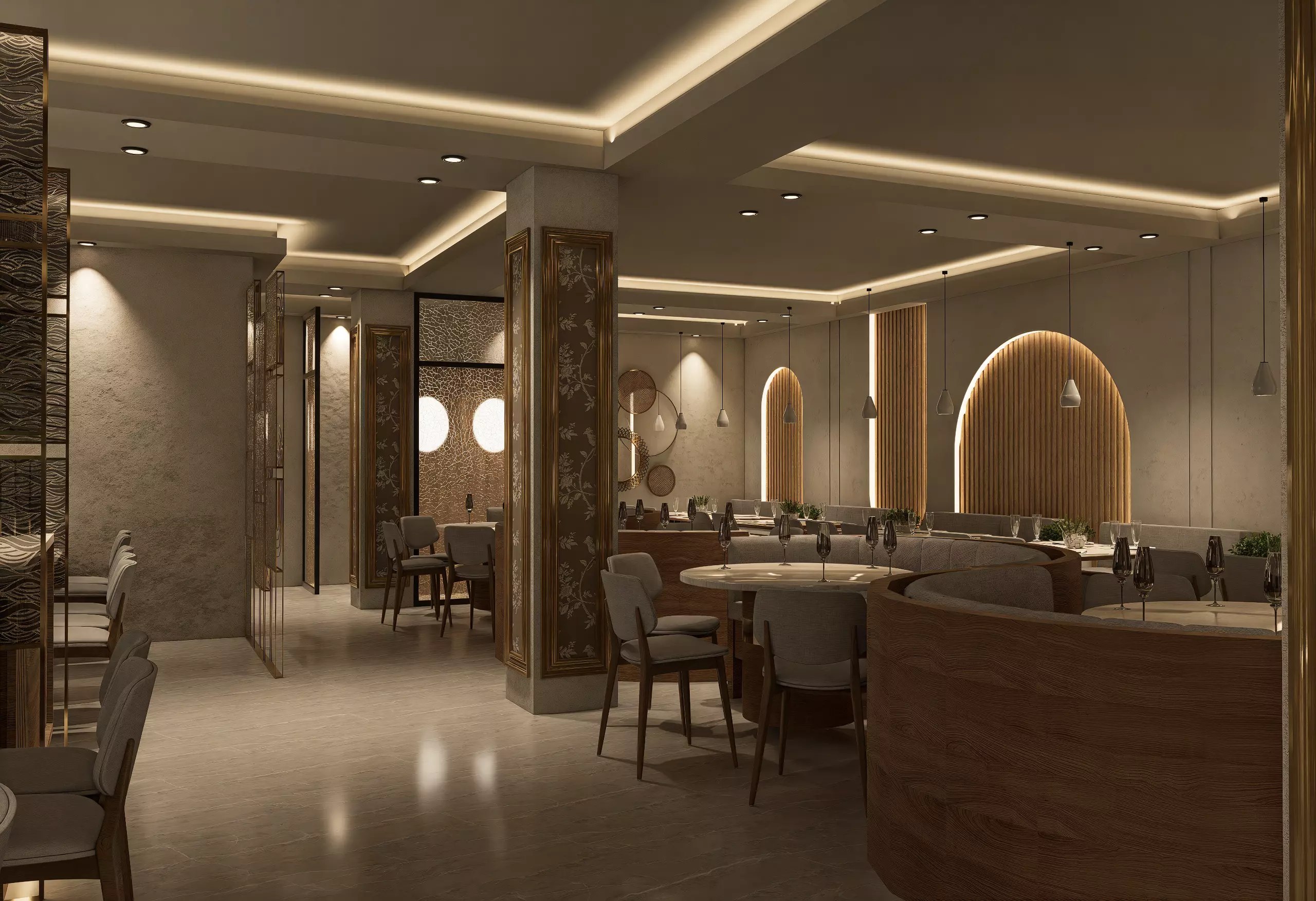 Restaurant 3D model_1
