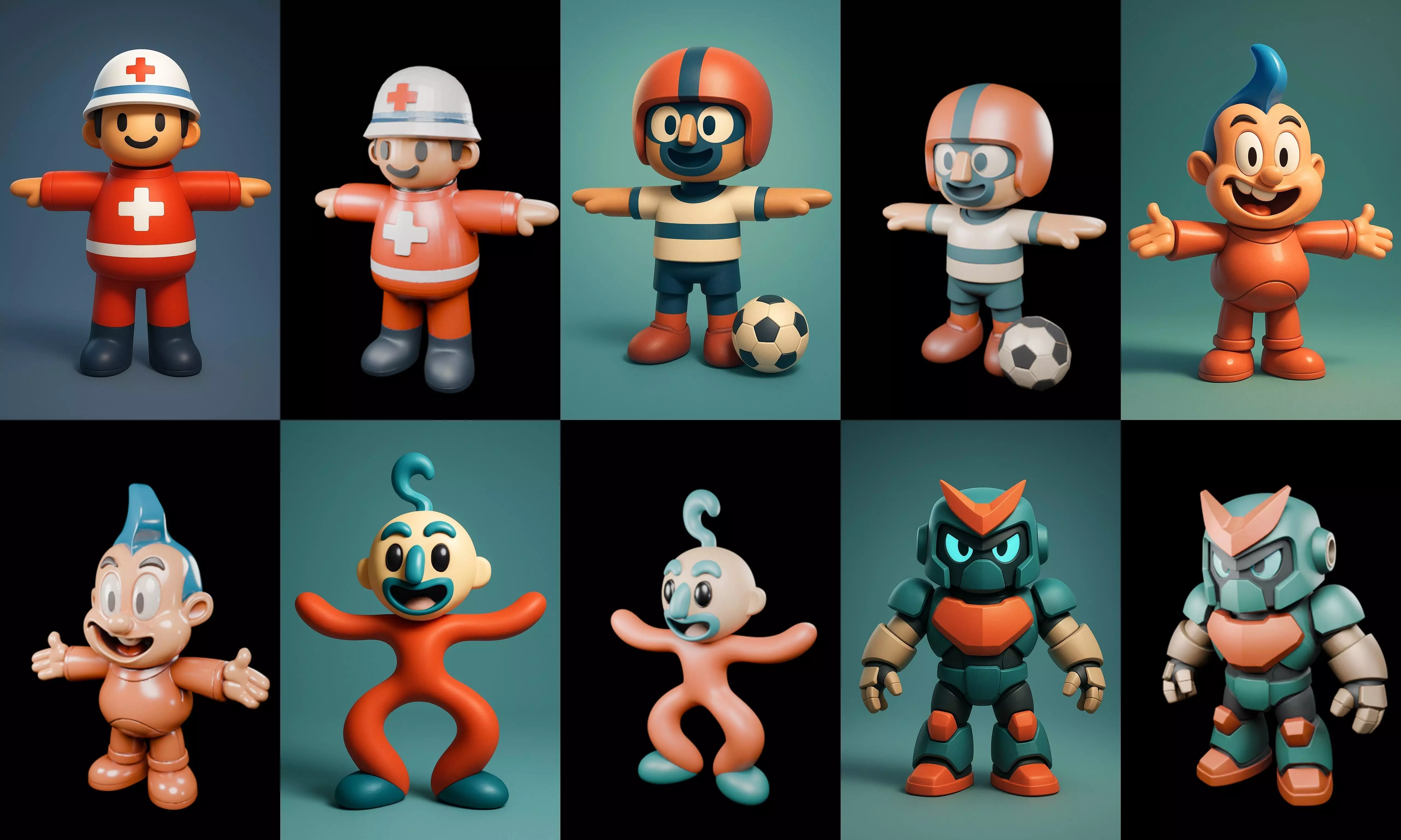 Mini Boy Fantasy bundle 13 pack 100 glb 3D model_7