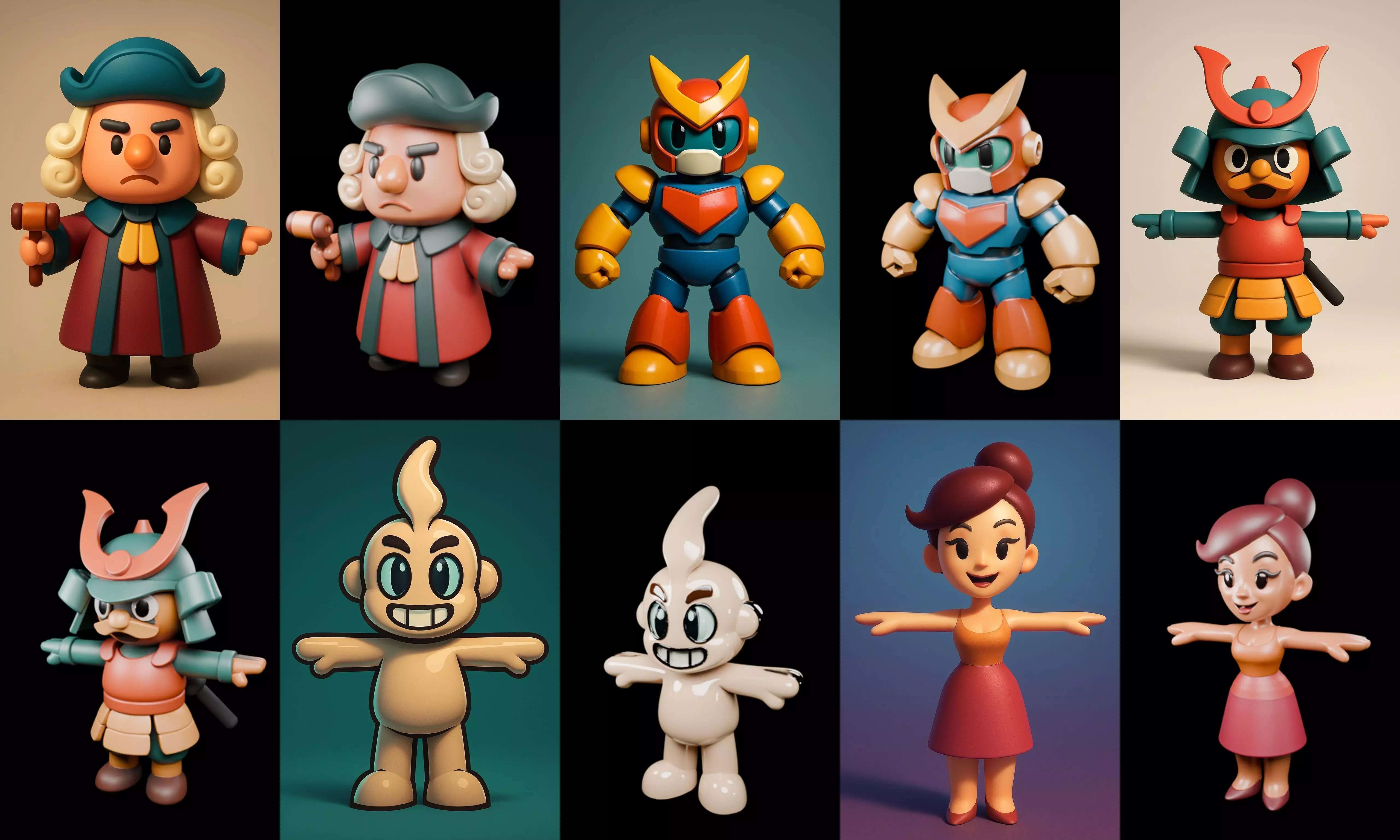 Mini Boy Fantasy bundle 13 pack 100 glb 3D model_3