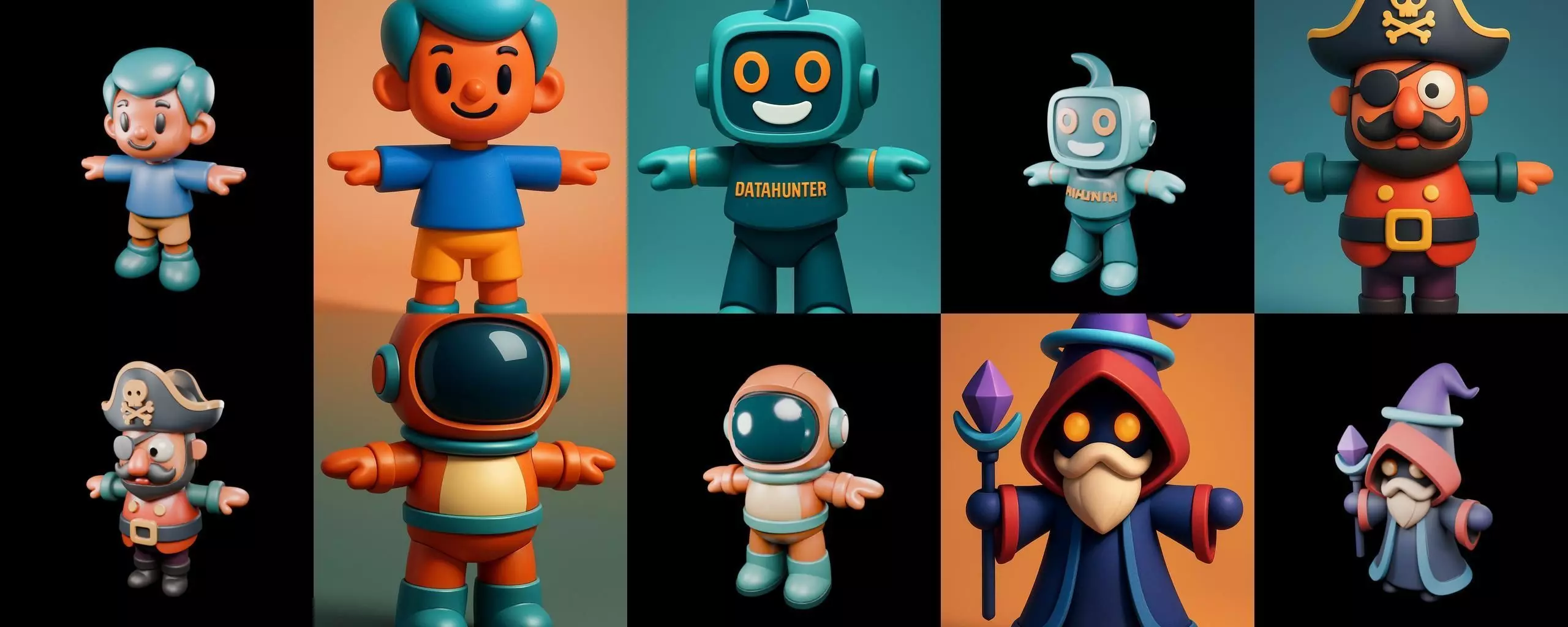 Mini Boy Fantasy bundle 12 pack 100 glb 3D model_13