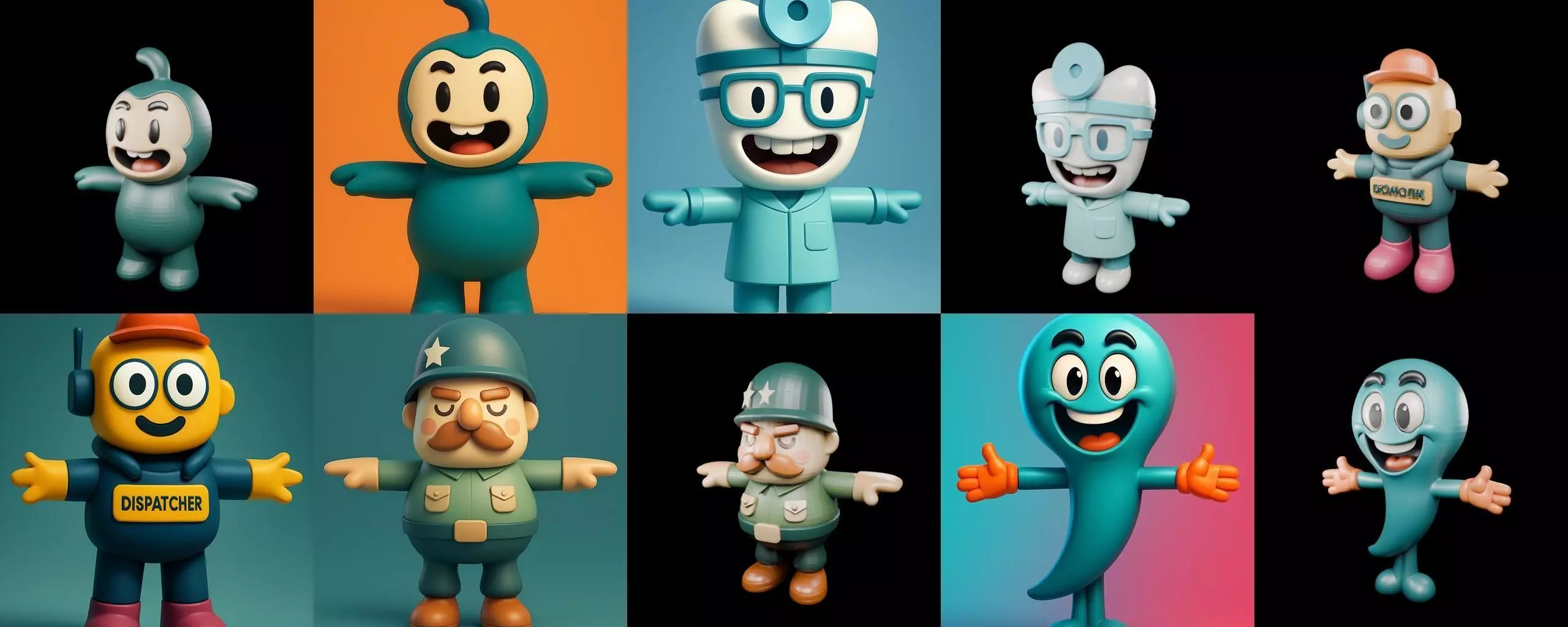 Mini Boy Fantasy bundle 12 pack 100 glb 3D model_2