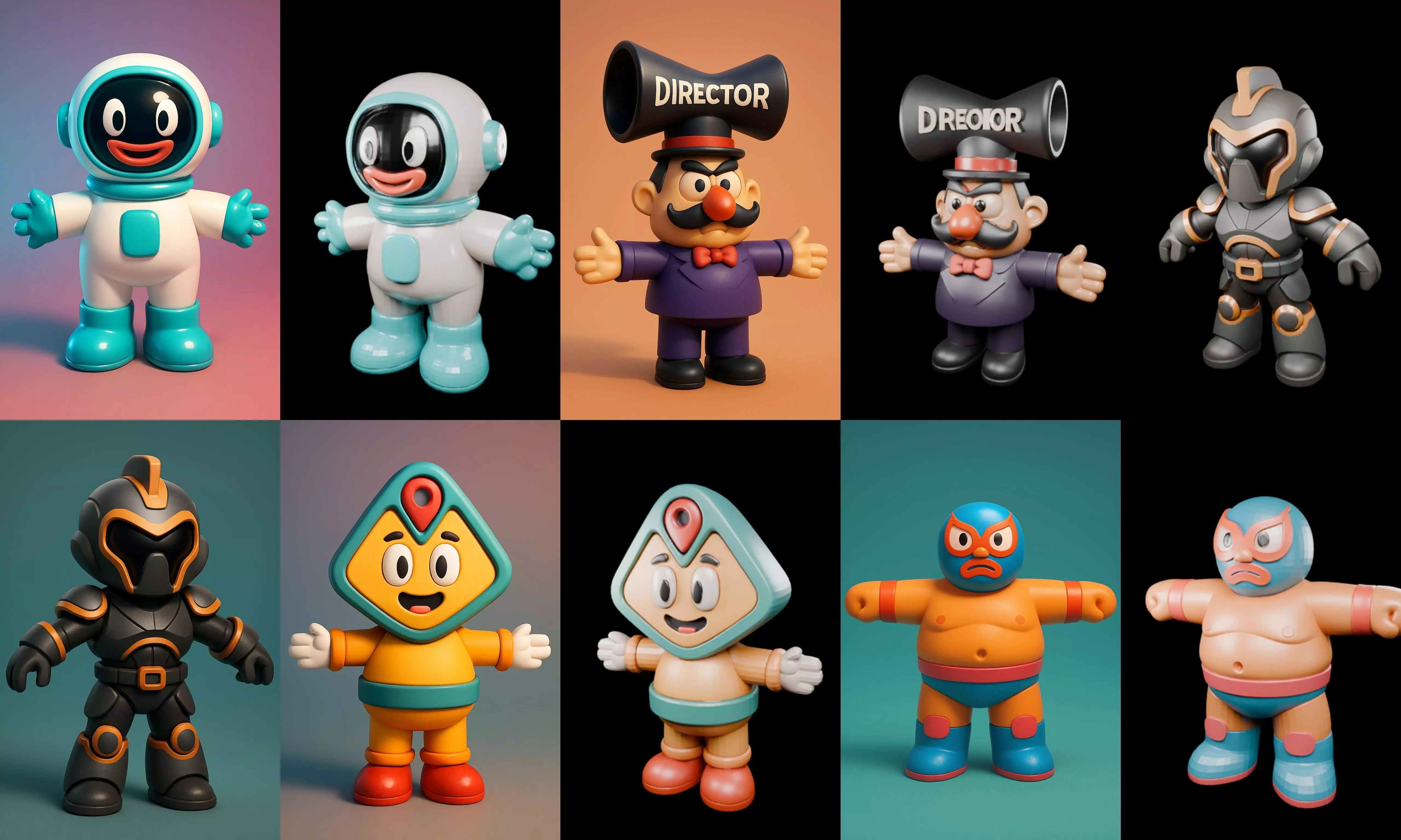 Mini Boy Fantasy bundle 12 pack 100 glb 3D model_7