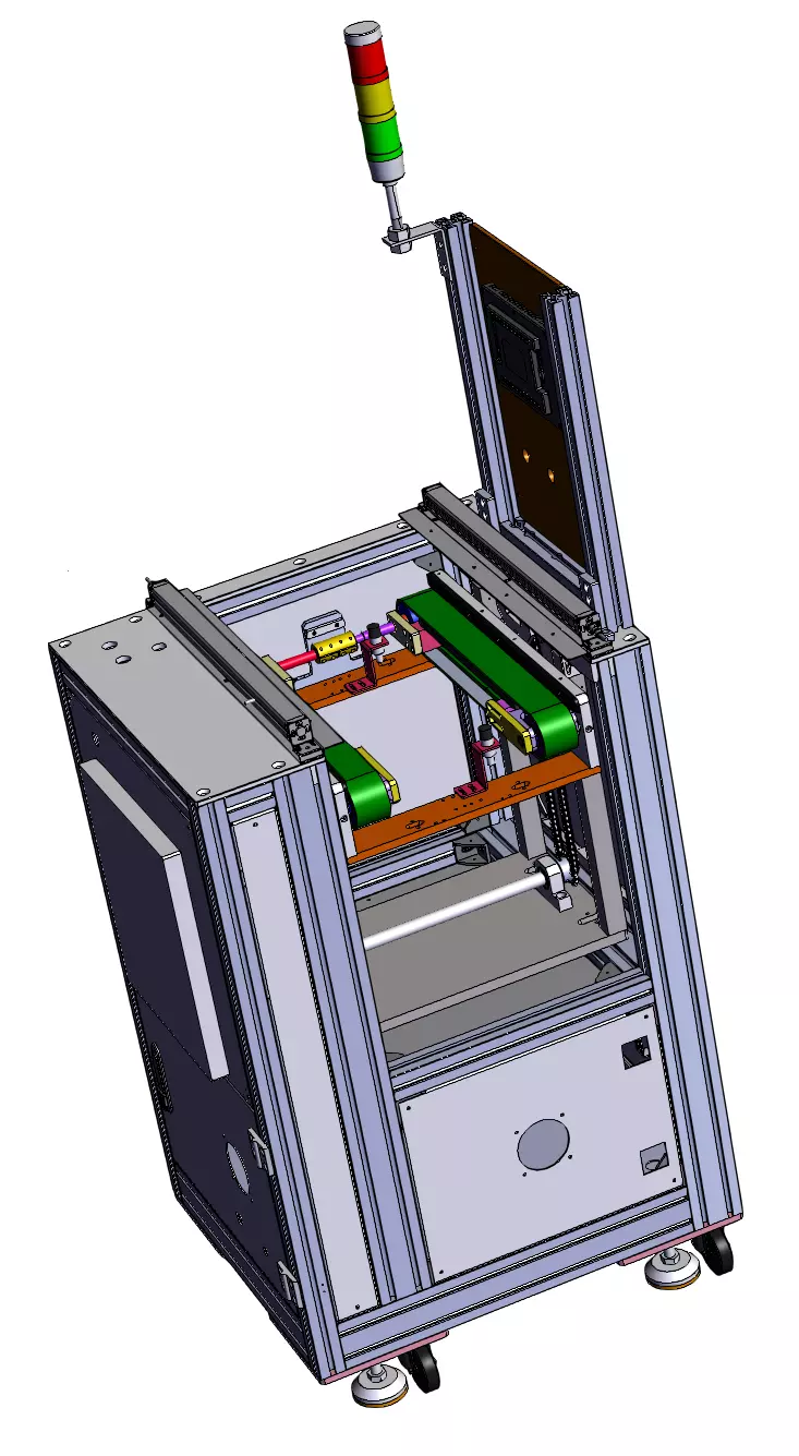 Automatic Elevator for Conveyor Line 3D model_2