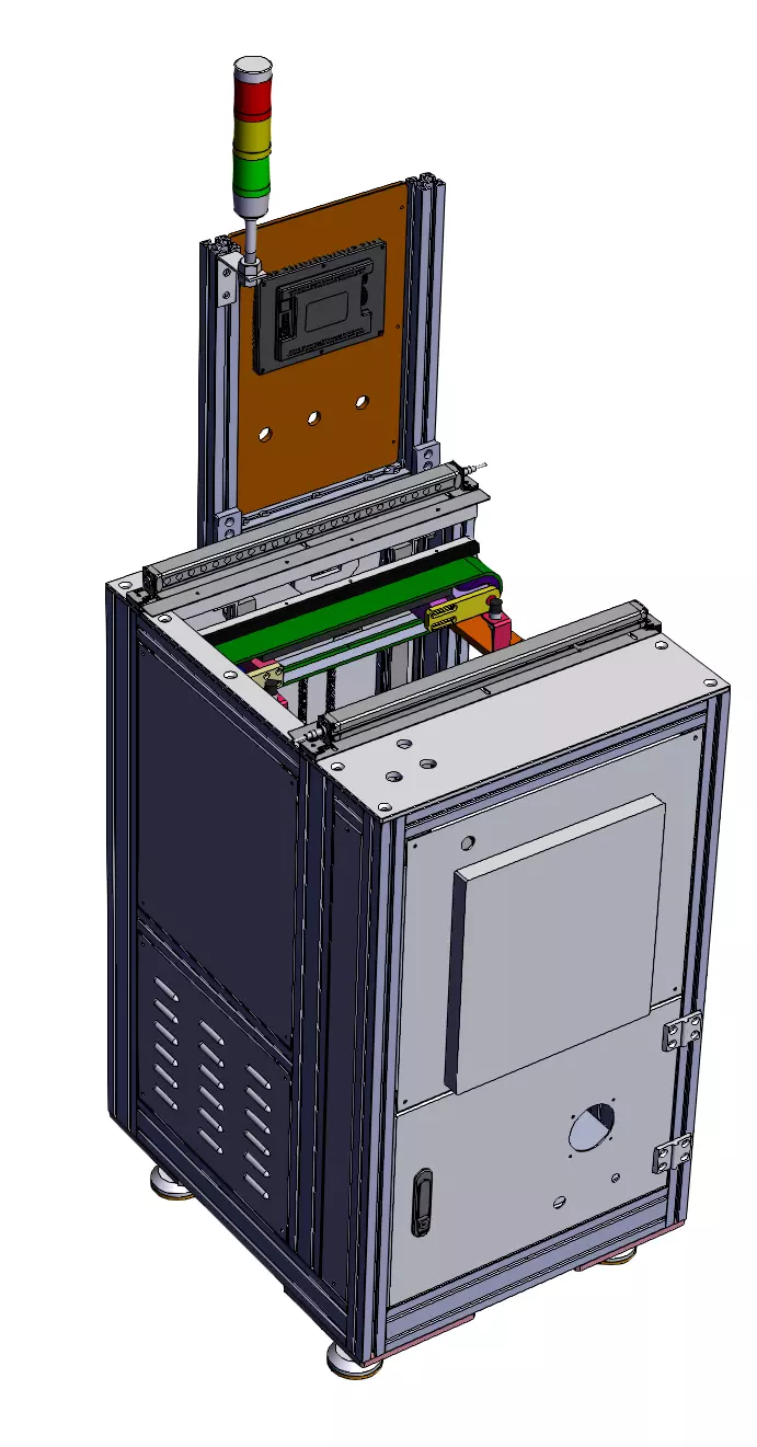 Automatic Elevator for Conveyor Line 3D model_1