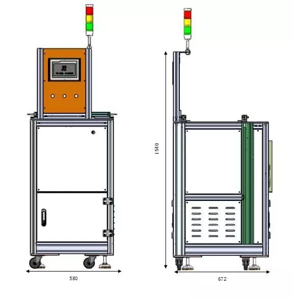 Automatic Elevator for Conveyor Line 3D model_4