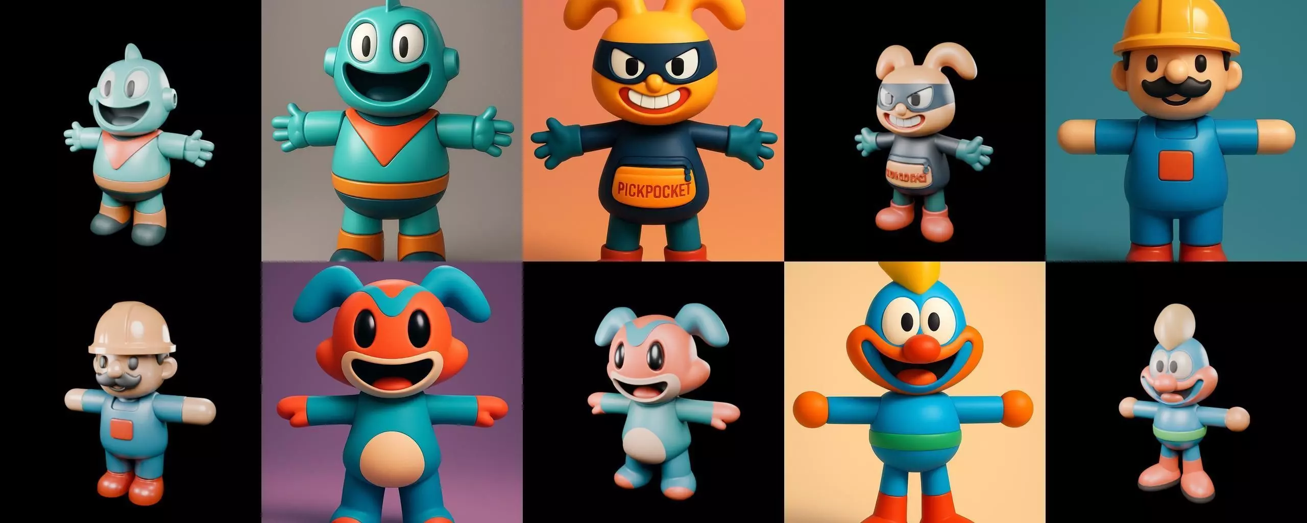 Mini Boy Fantasy bundle 11 pack 100 glb 3D model_17