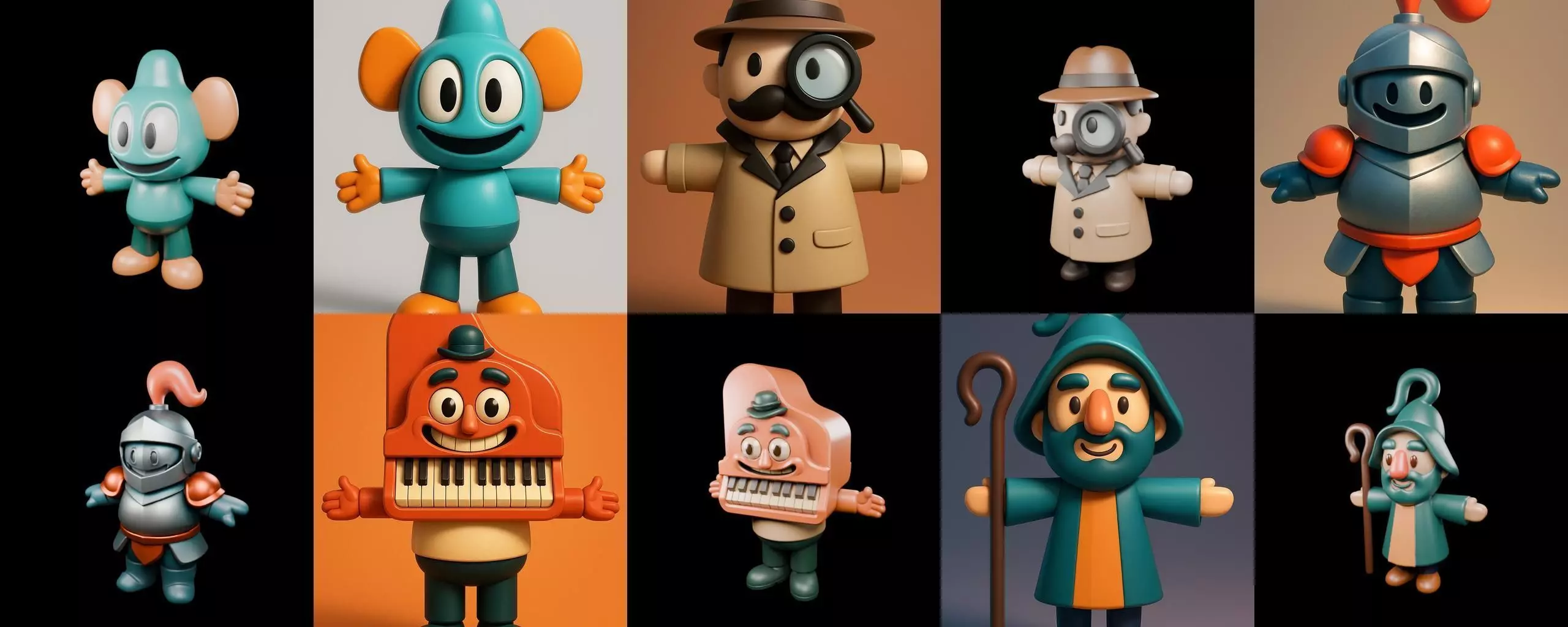 Mini Boy Fantasy bundle 11 pack 100 glb 3D model_18