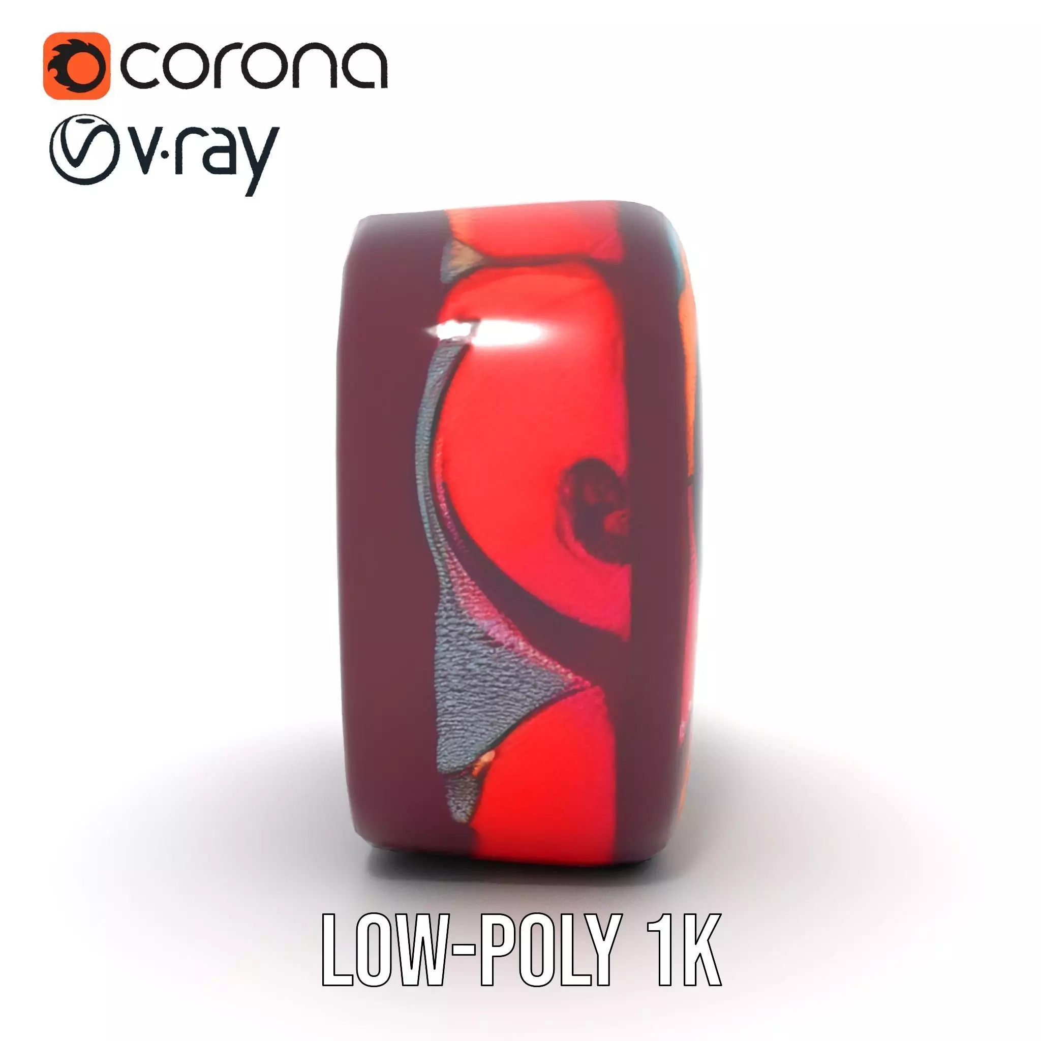 Colorful Swirls Doormat Model Pack Low-poly 3D model_20