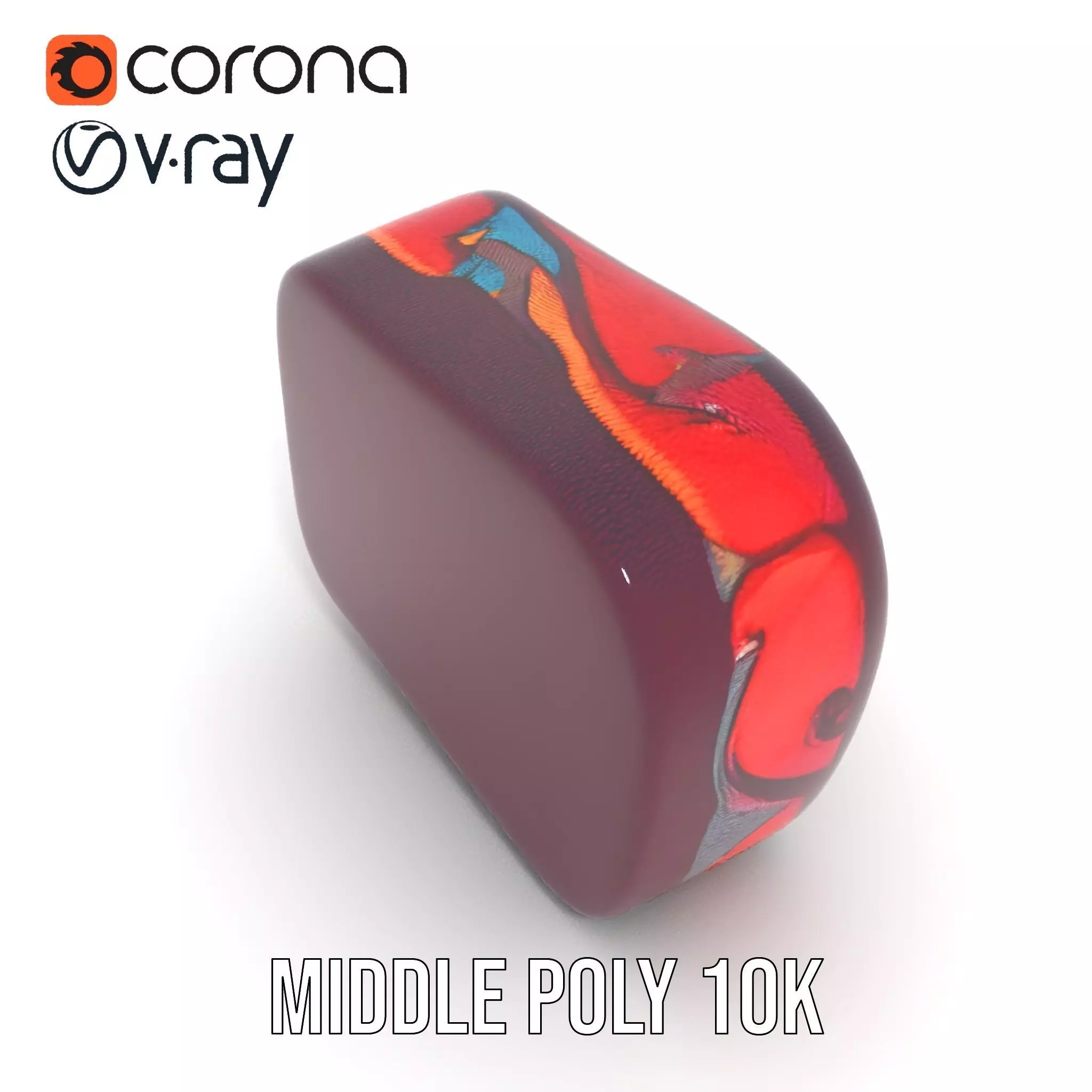 Colorful Swirls Doormat Model Pack Low-poly 3D model_12