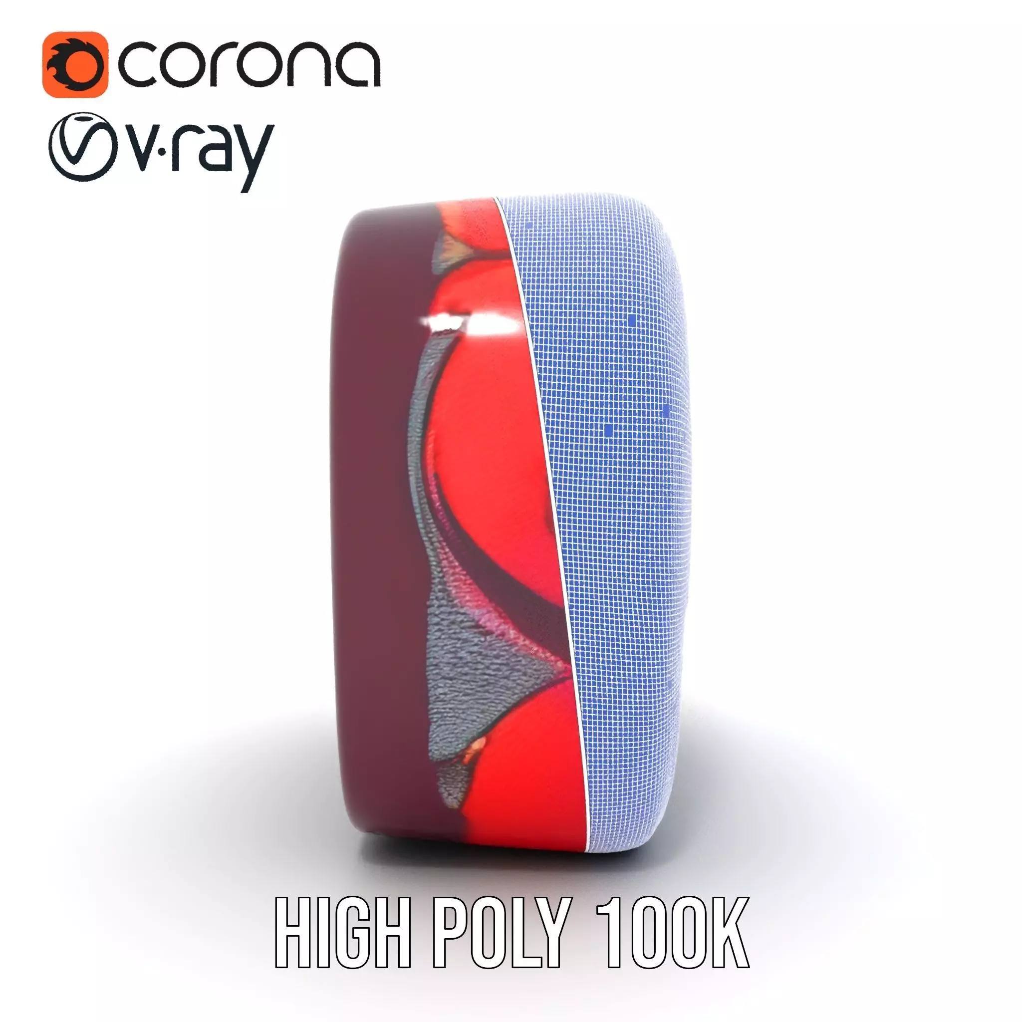 Colorful Swirls Doormat Model Pack Low-poly 3D model_34