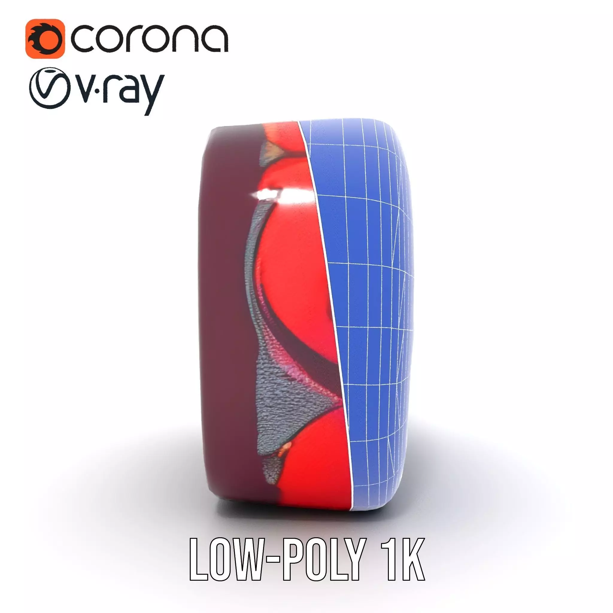 Colorful Swirls Doormat Model Pack Low-poly 3D model_31