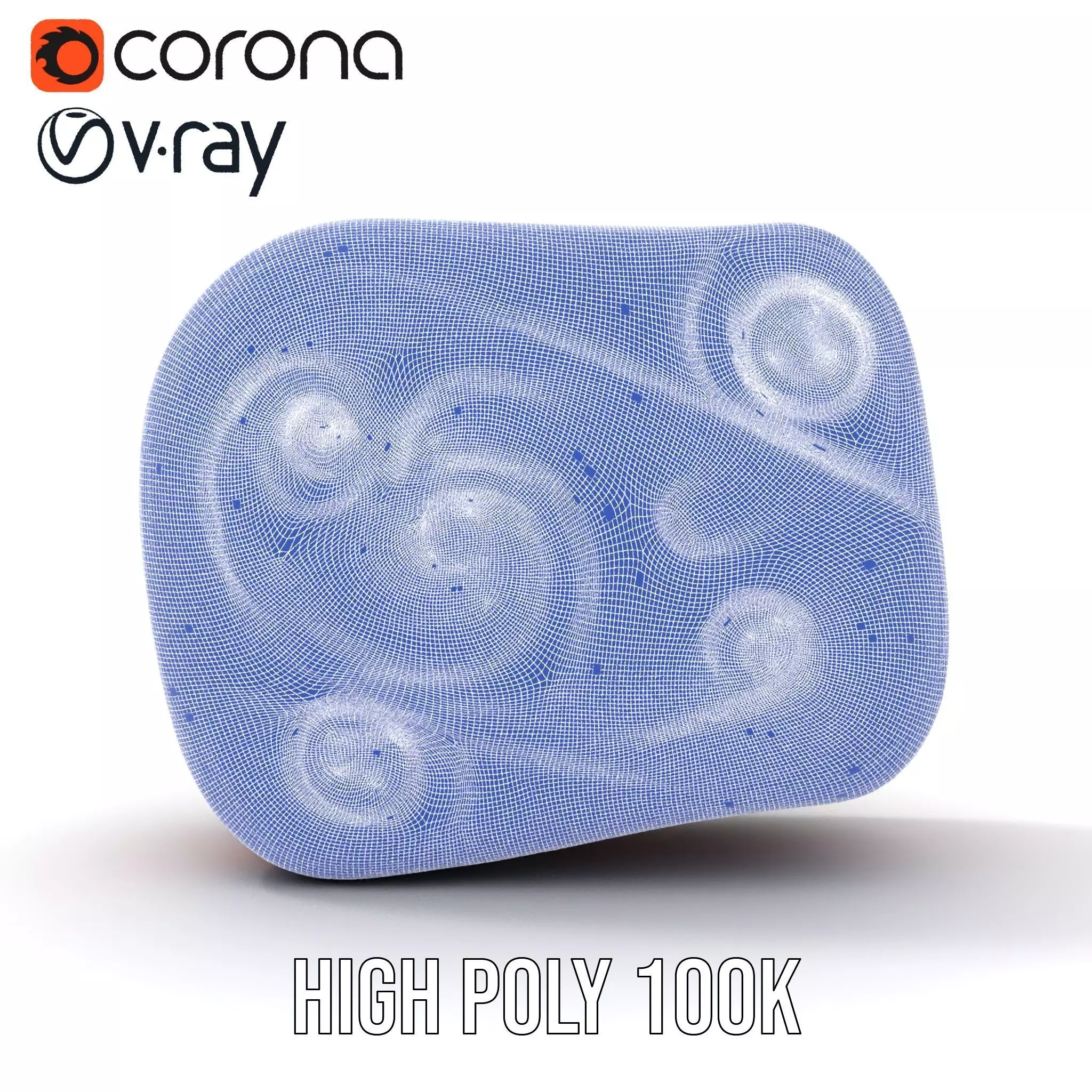 Colorful Swirls Doormat Model Pack Low-poly 3D model_33